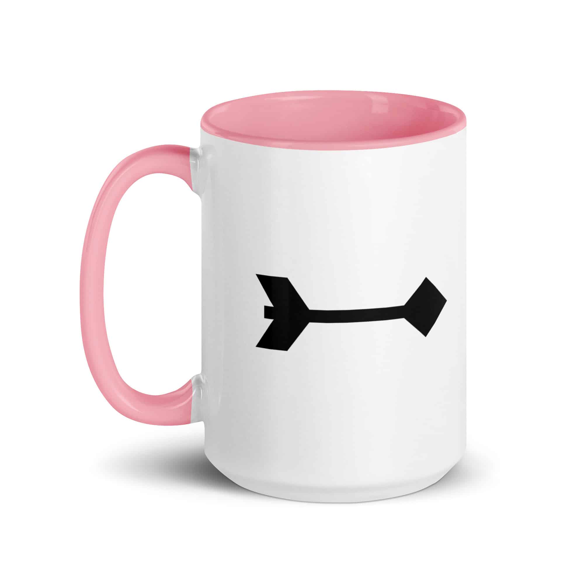Black Feather Shaft Arrow Color Inside Mug