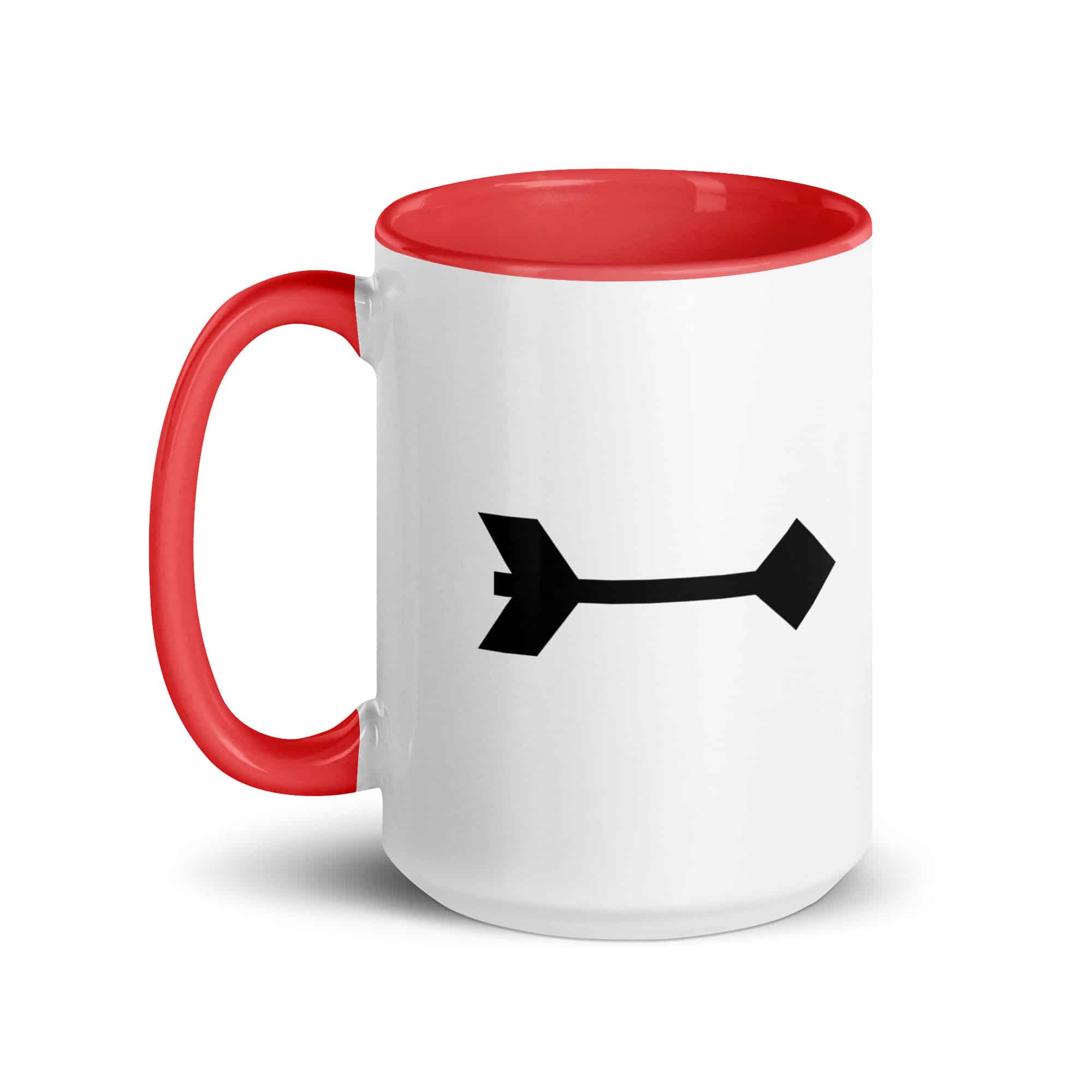 Black Feather Shaft Arrow Color Inside Mug