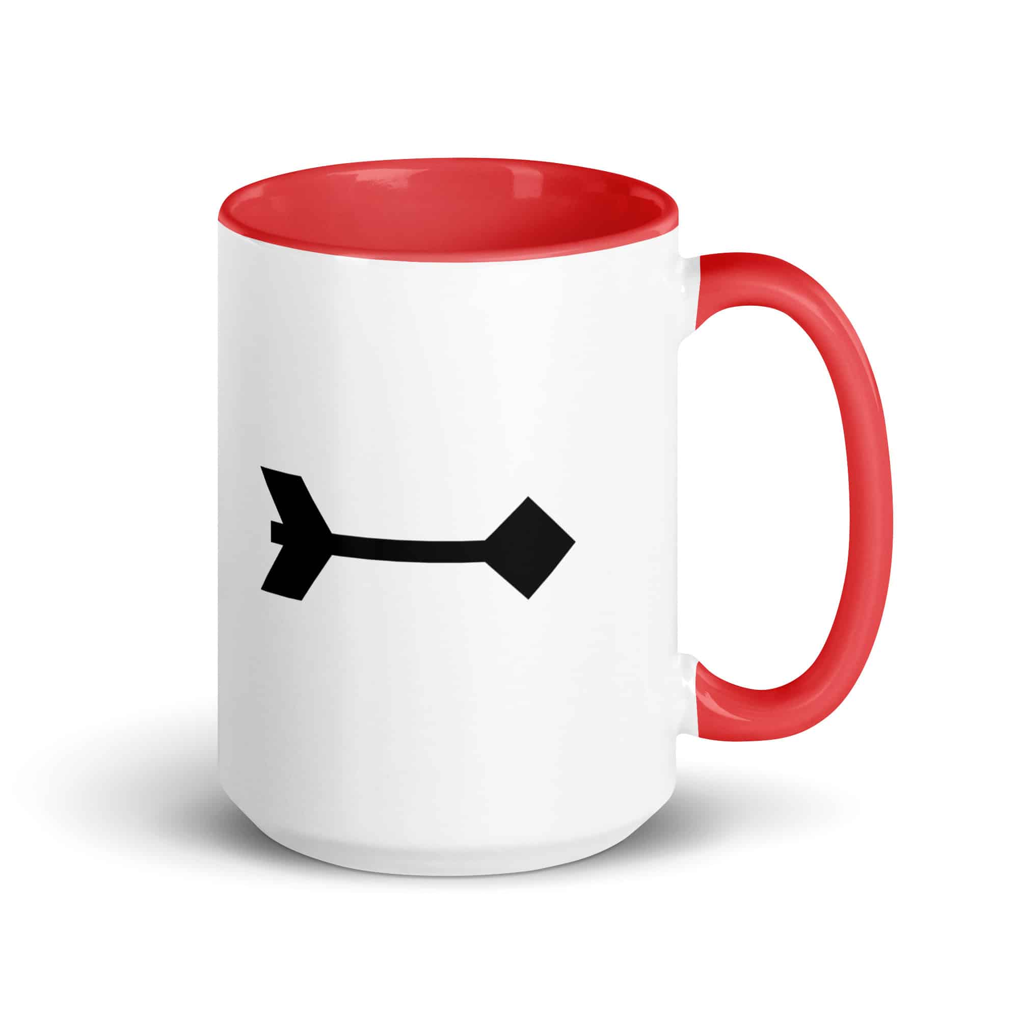 Black Feather Shaft Arrow Color Inside Mug