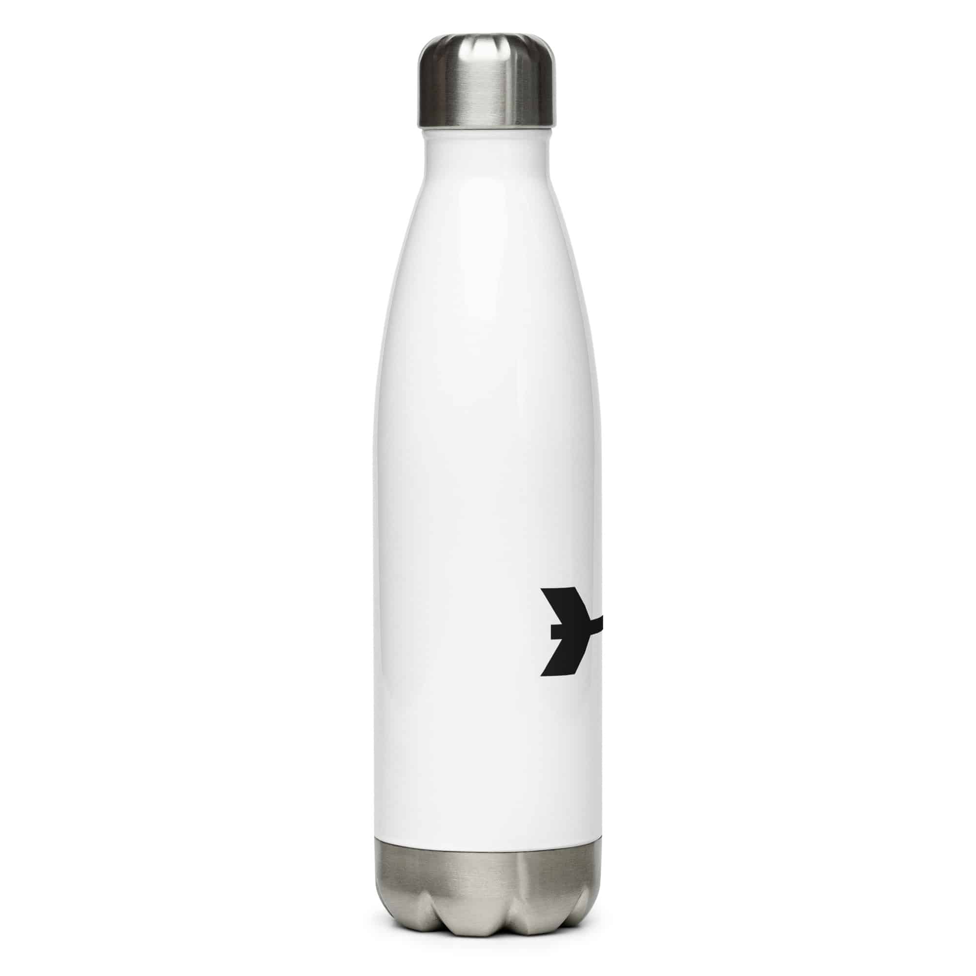Black Feather Shaft Arrow Water Bottle