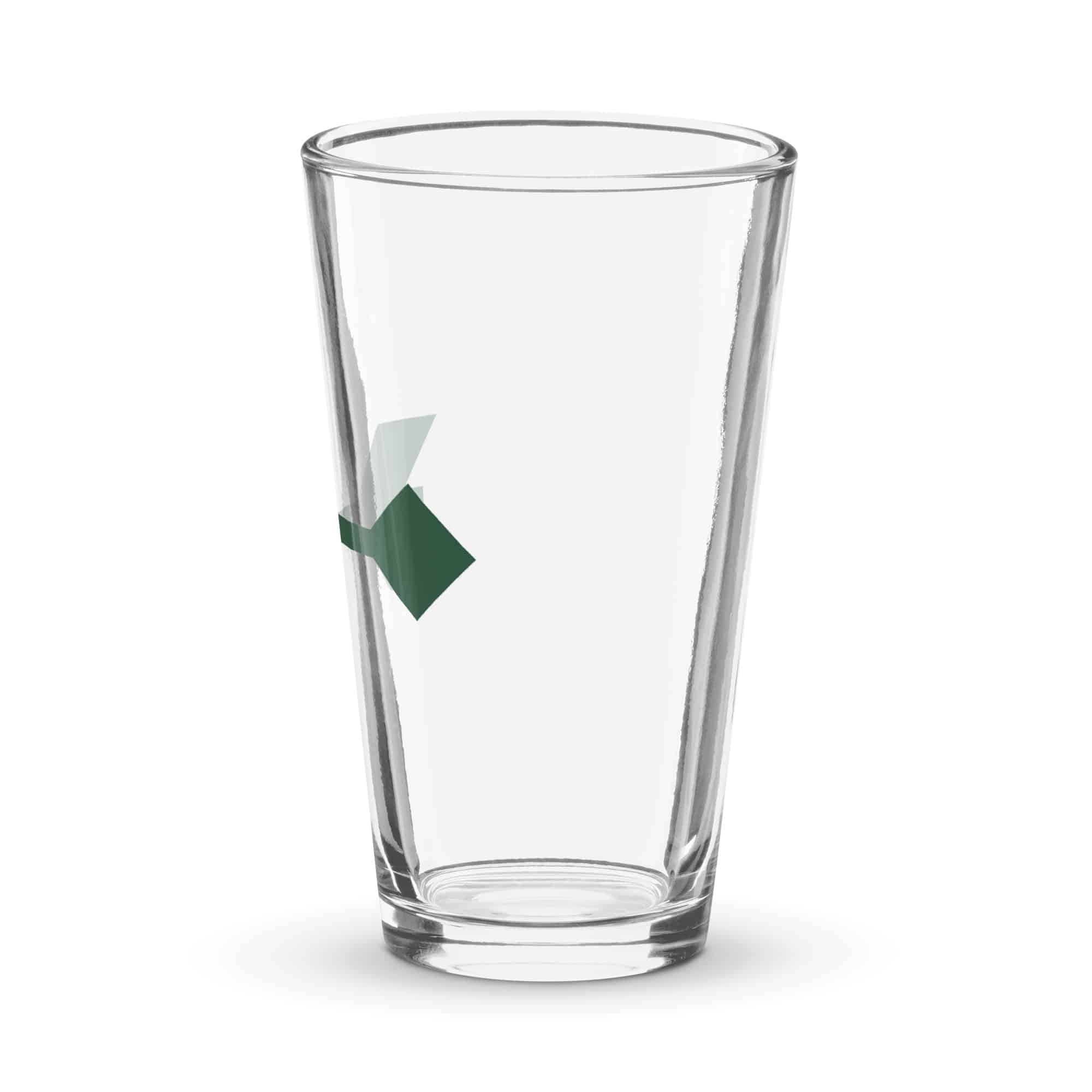 Forest Green Feather Shaft Arrow Pint Glass