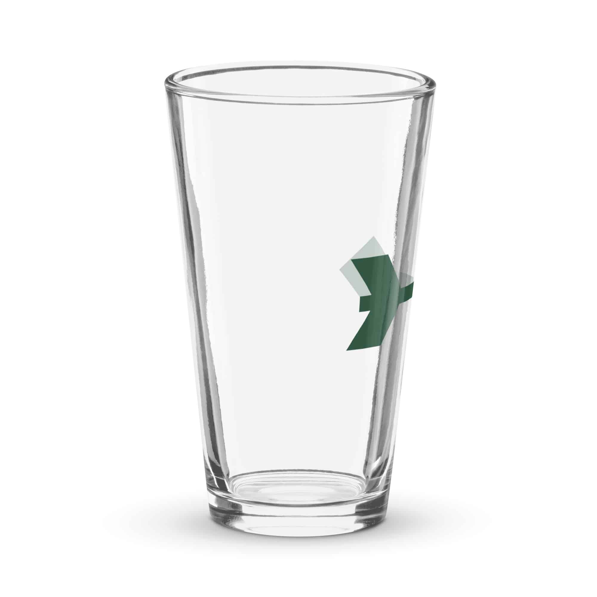 Forest Green Feather Shaft Arrow Pint Glass