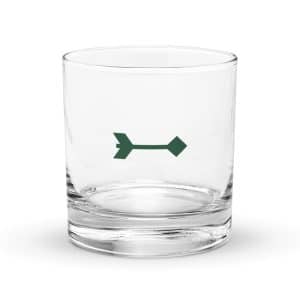 04 Feather Shaft Arrow Forest Green Rocks Glass - 10.5 oz - Main