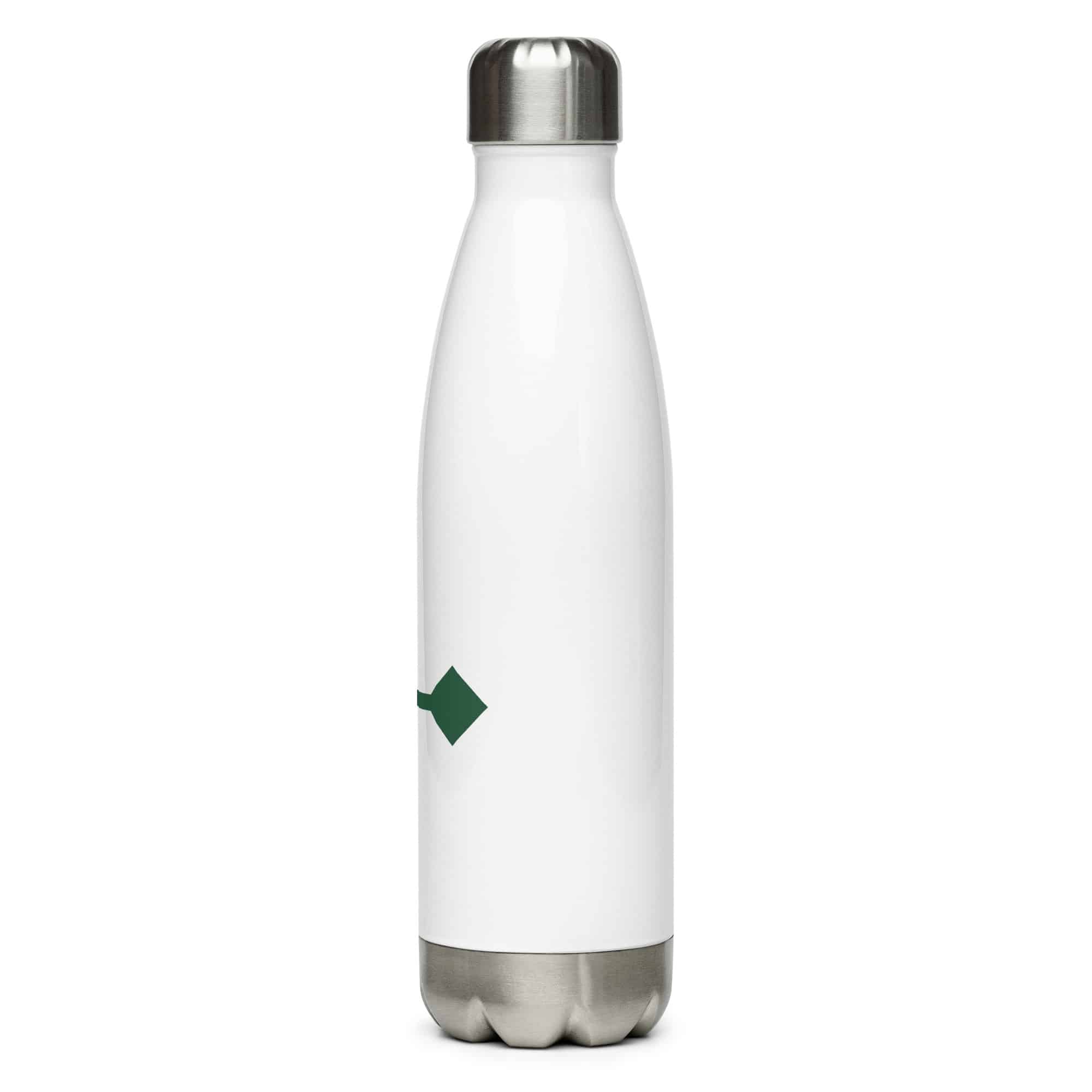Forest Green Feather Shaft Arrow Water Bottle