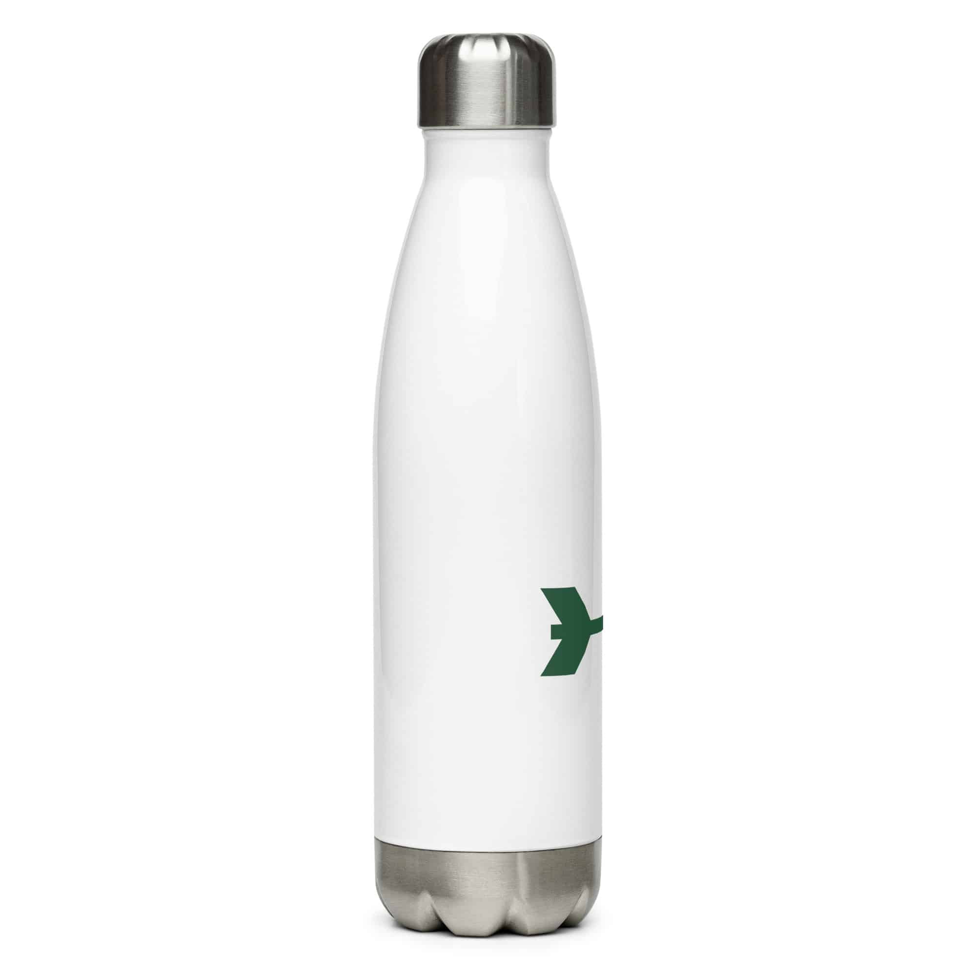 Forest Green Feather Shaft Arrow Water Bottle
