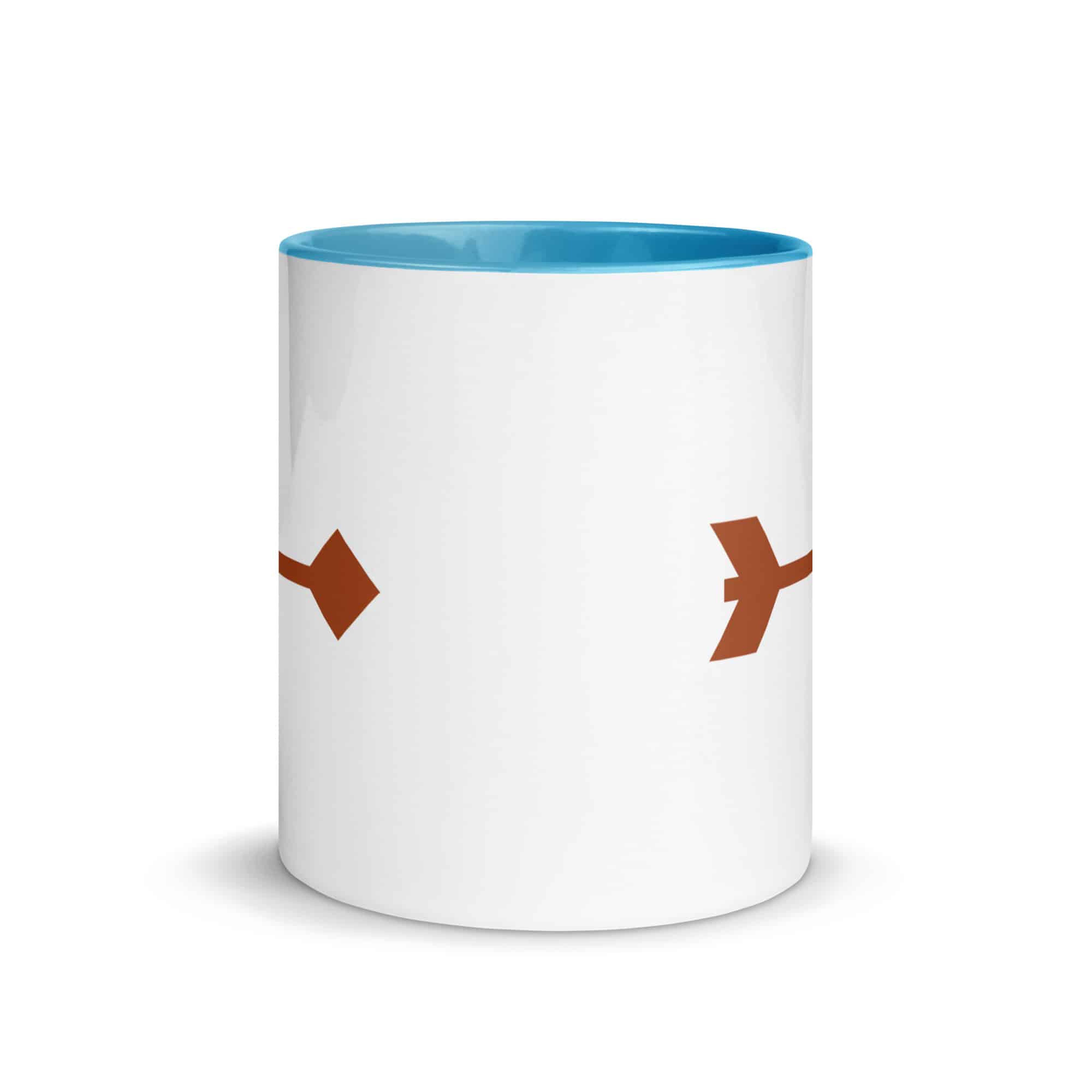 Terracotta Feather Shaft Arrow Color Inside Mug