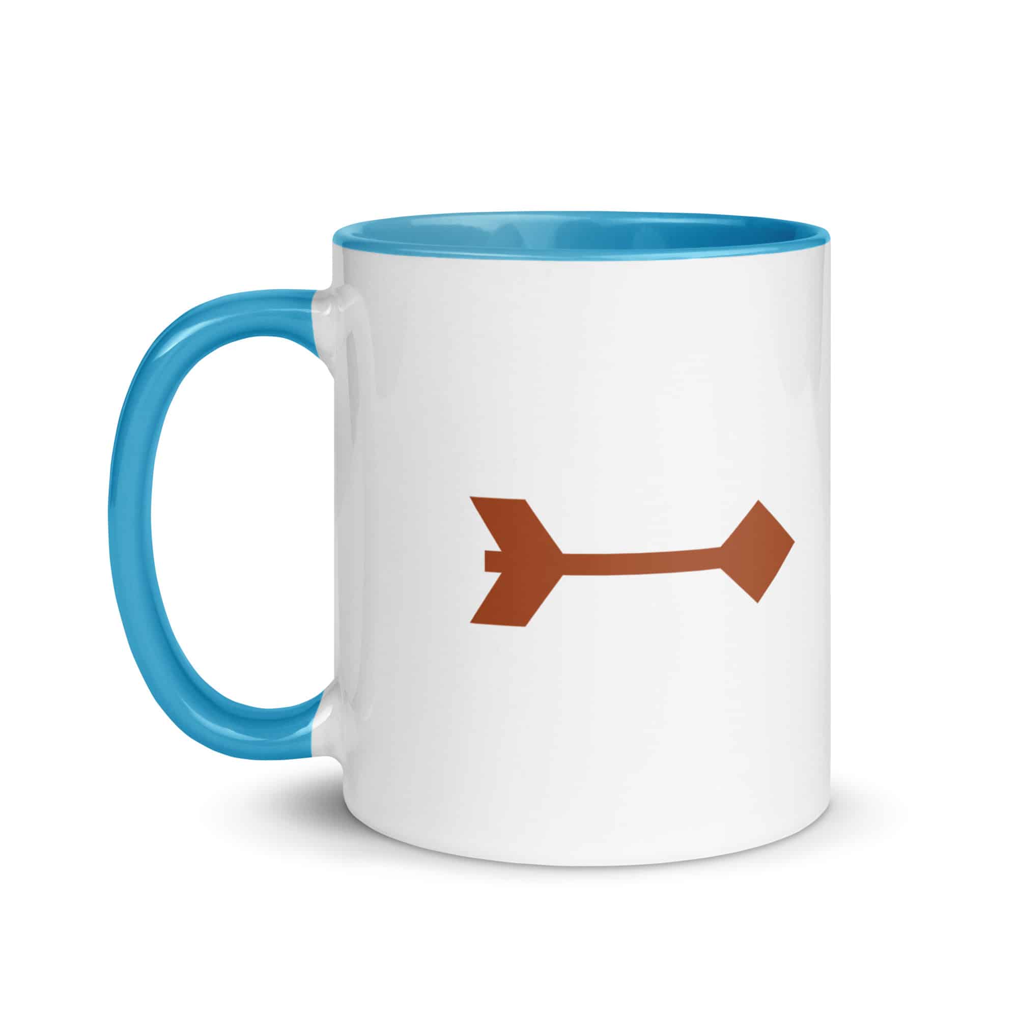 Terracotta Feather Shaft Arrow Color Inside Mug