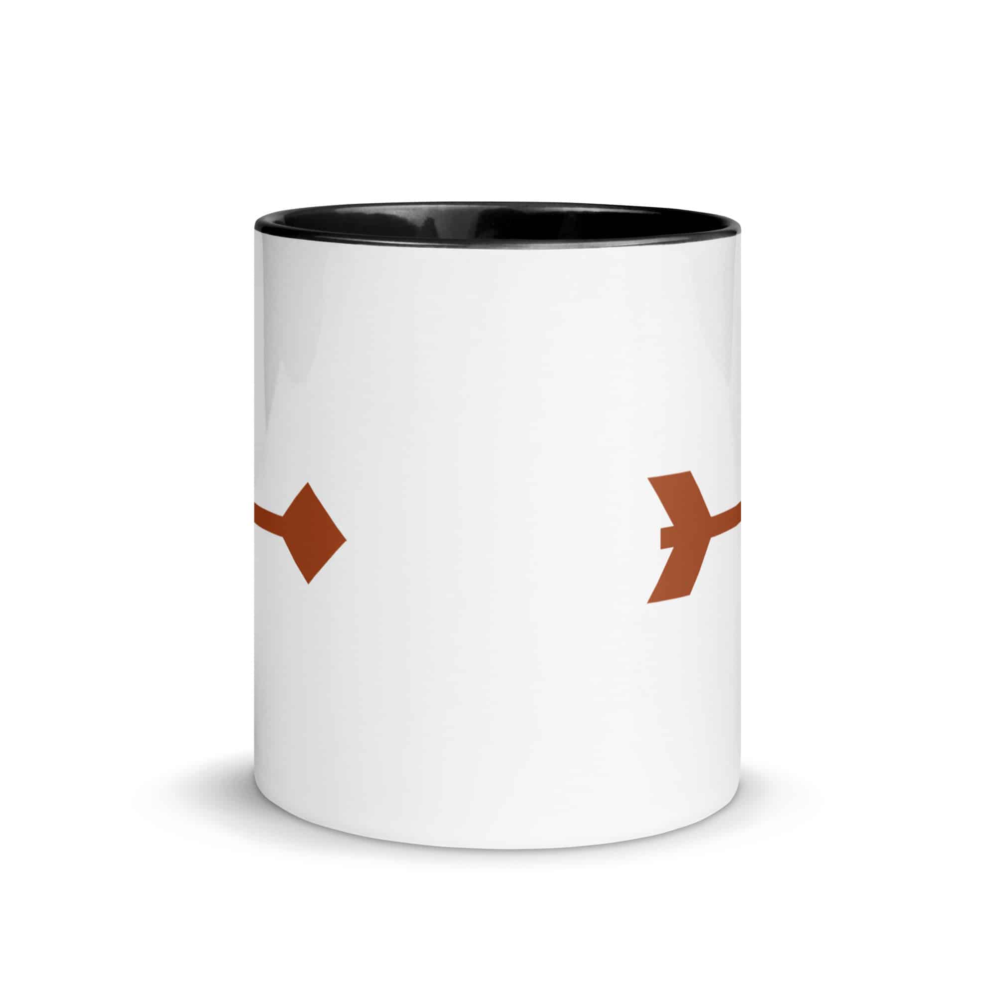 Terracotta Feather Shaft Arrow Color Inside Mug