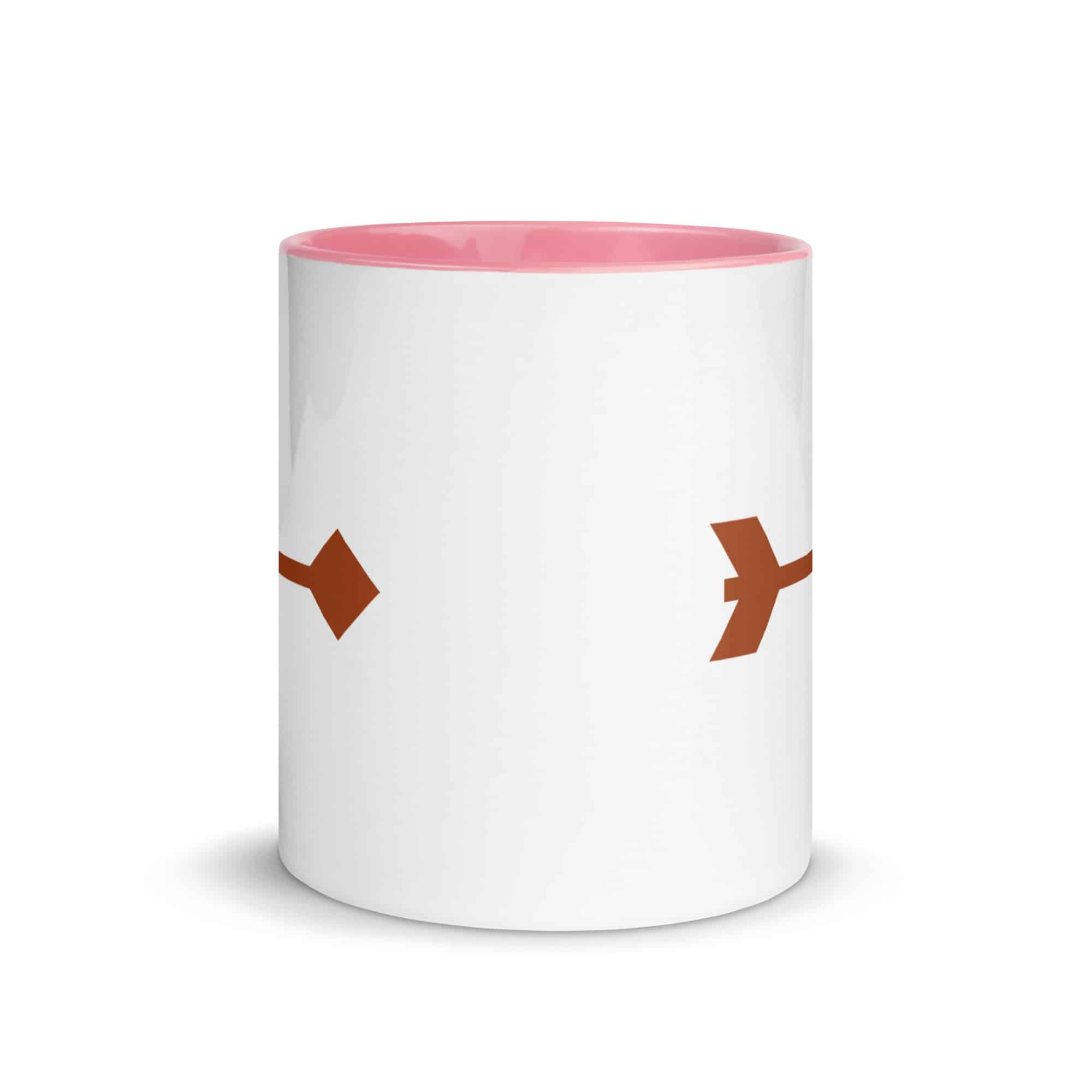Terracotta Feather Shaft Arrow Color Inside Mug