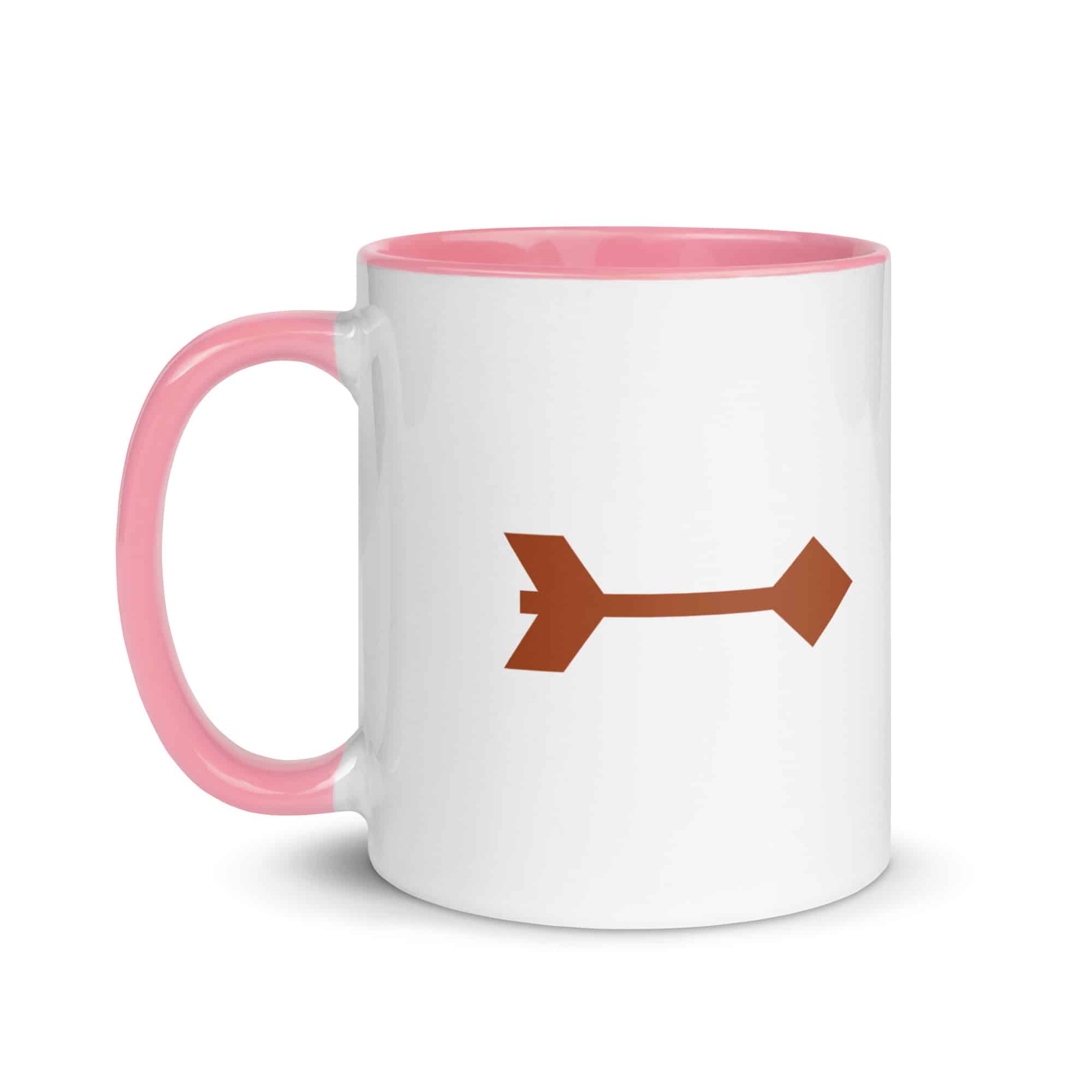 Terracotta Feather Shaft Arrow Color Inside Mug