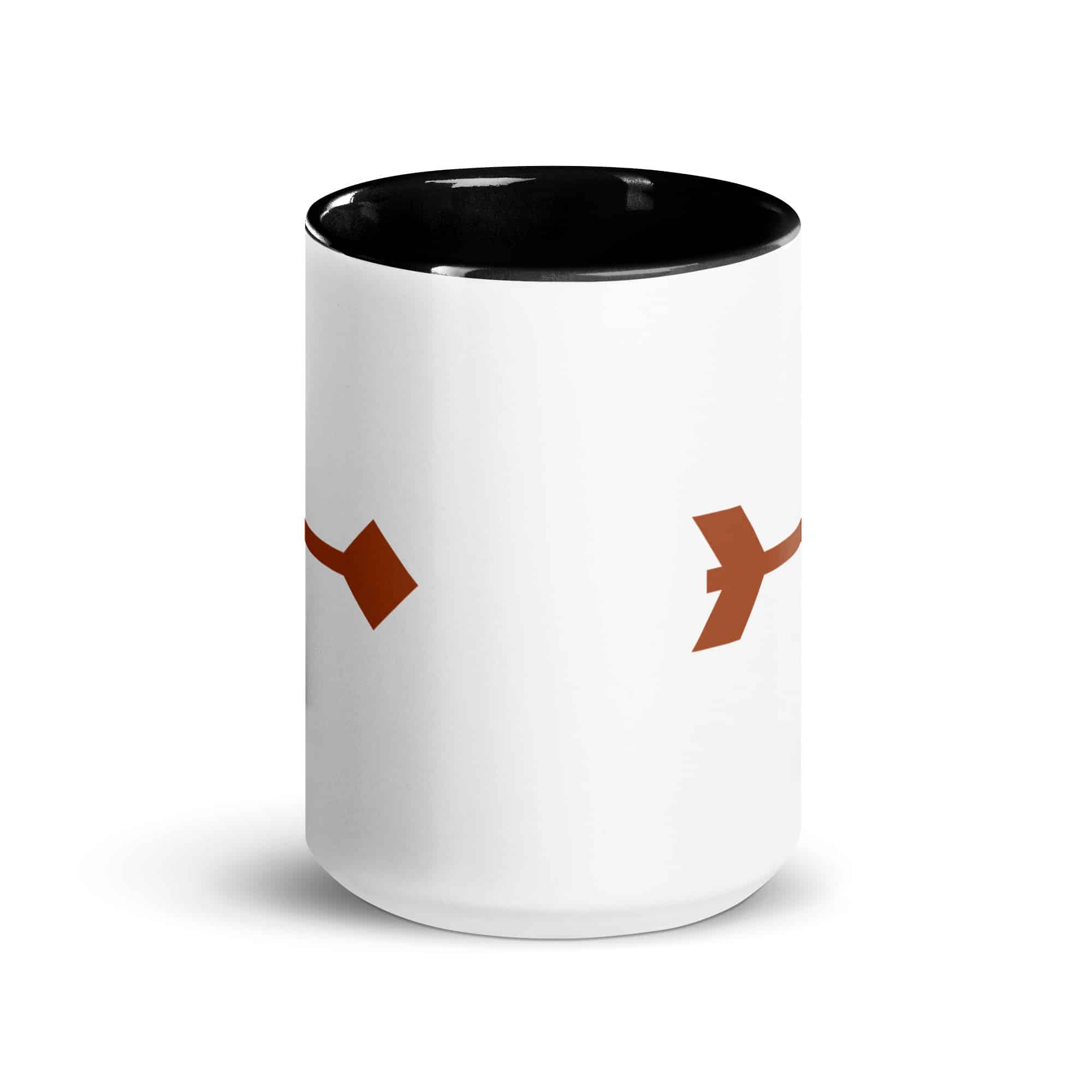 Terracotta Feather Shaft Arrow Color Inside Mug