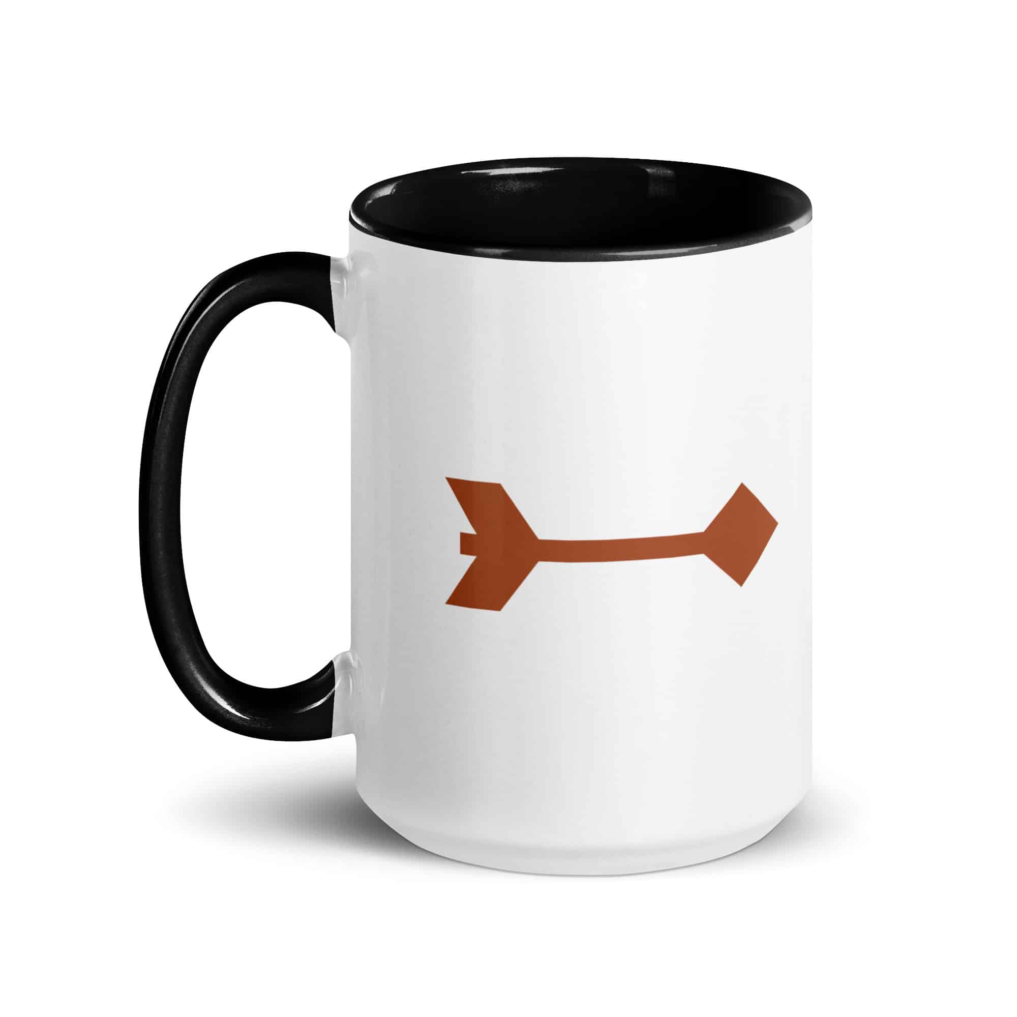 Terracotta Feather Shaft Arrow Color Inside Mug