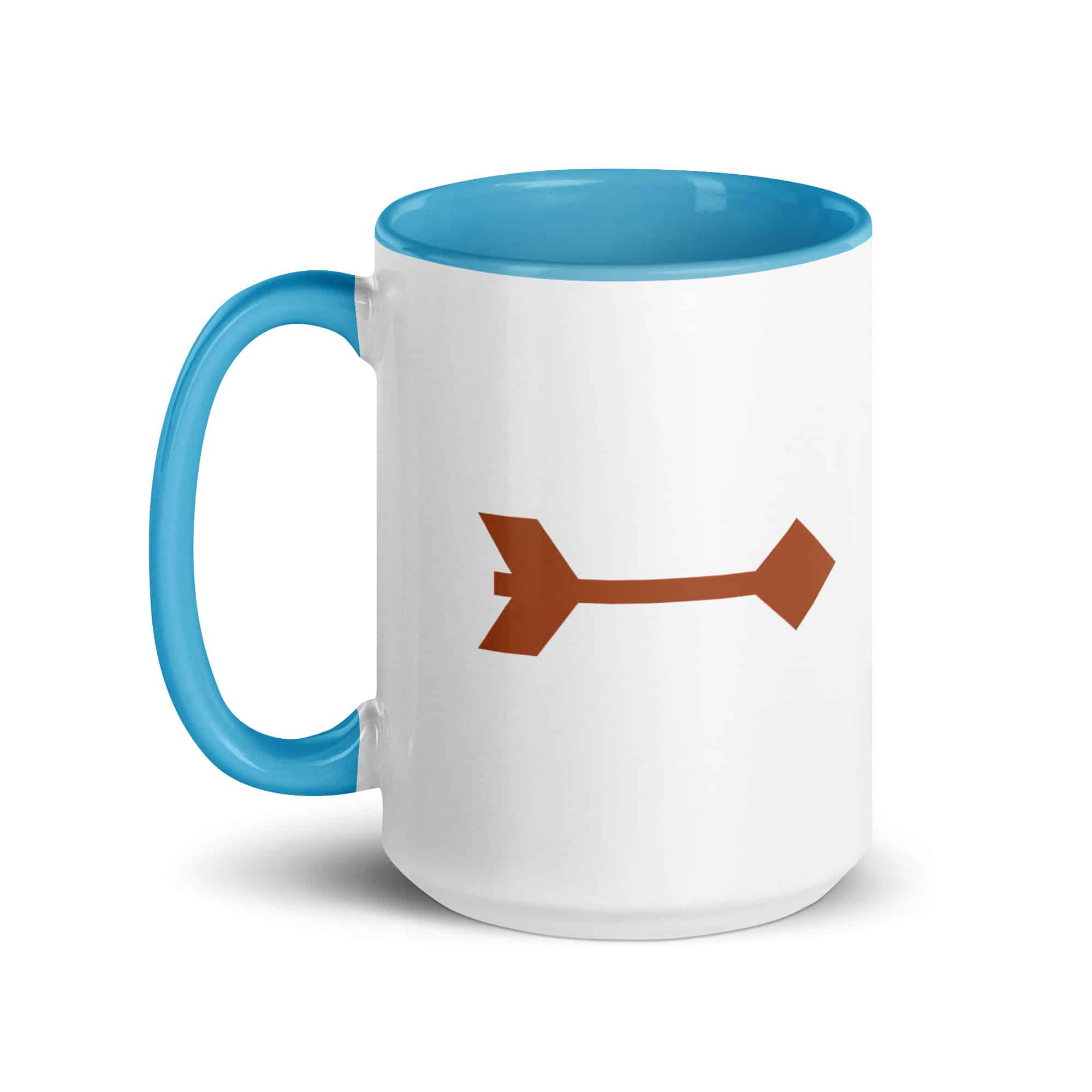 Terracotta Feather Shaft Arrow Color Inside Mug