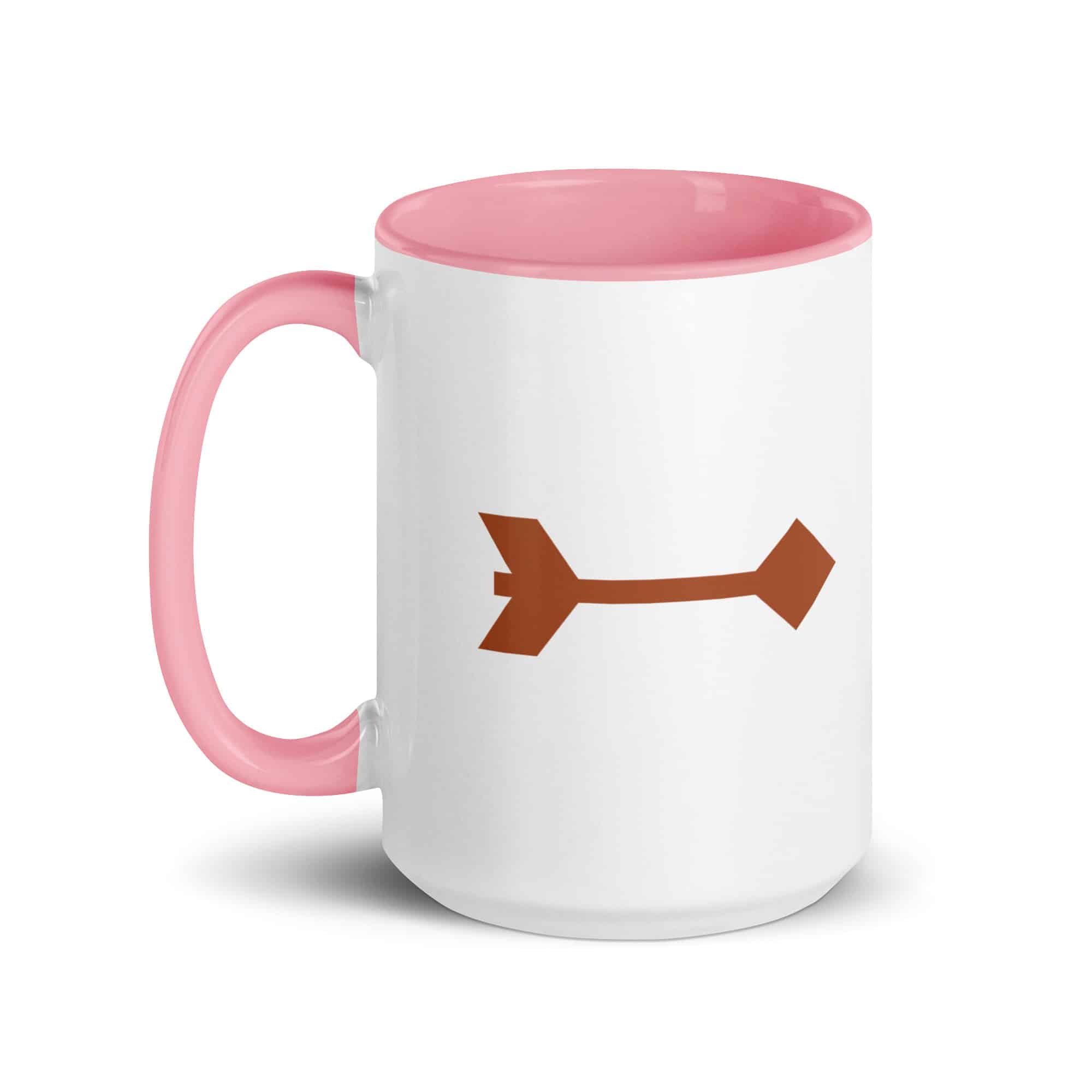 Terracotta Feather Shaft Arrow Color Inside Mug