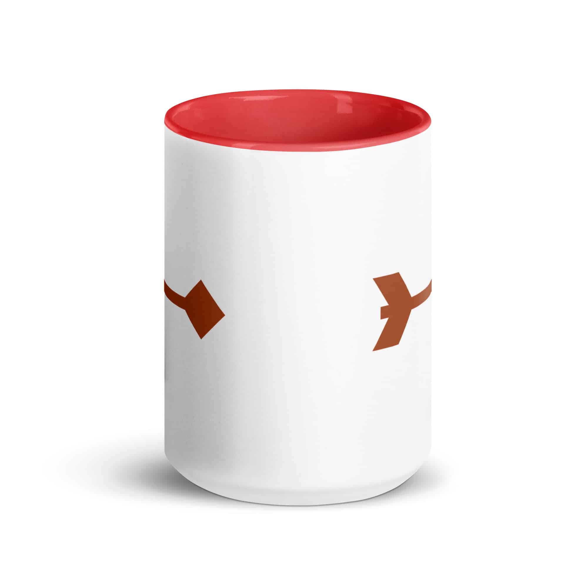 Terracotta Feather Shaft Arrow Color Inside Mug