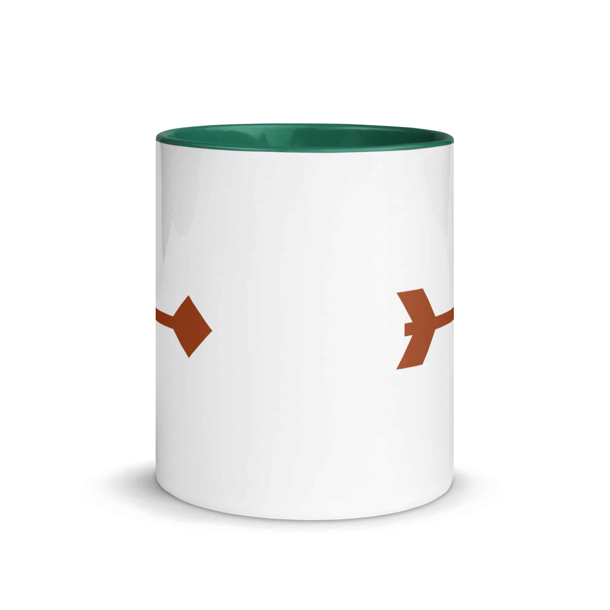 Terracotta Feather Shaft Arrow Color Inside Mug