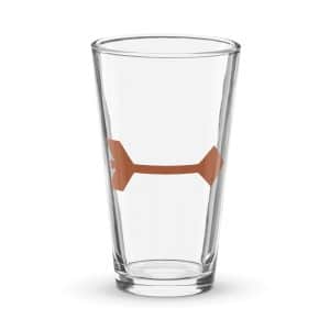 04 Feather Shaft Arrow Terracotta Pint Glass - 16 oz - Main