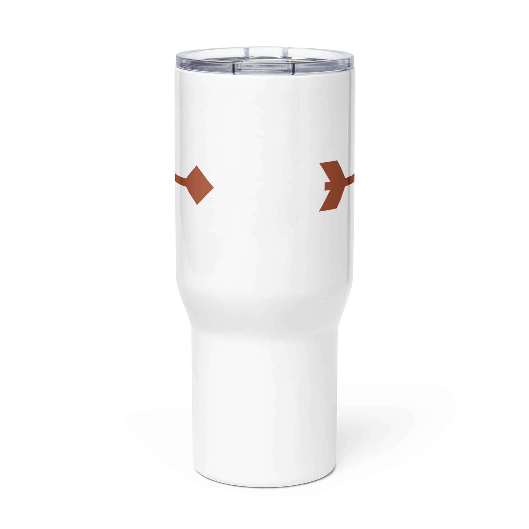 Terracotta Feather Shaft Arrow Travel Mug