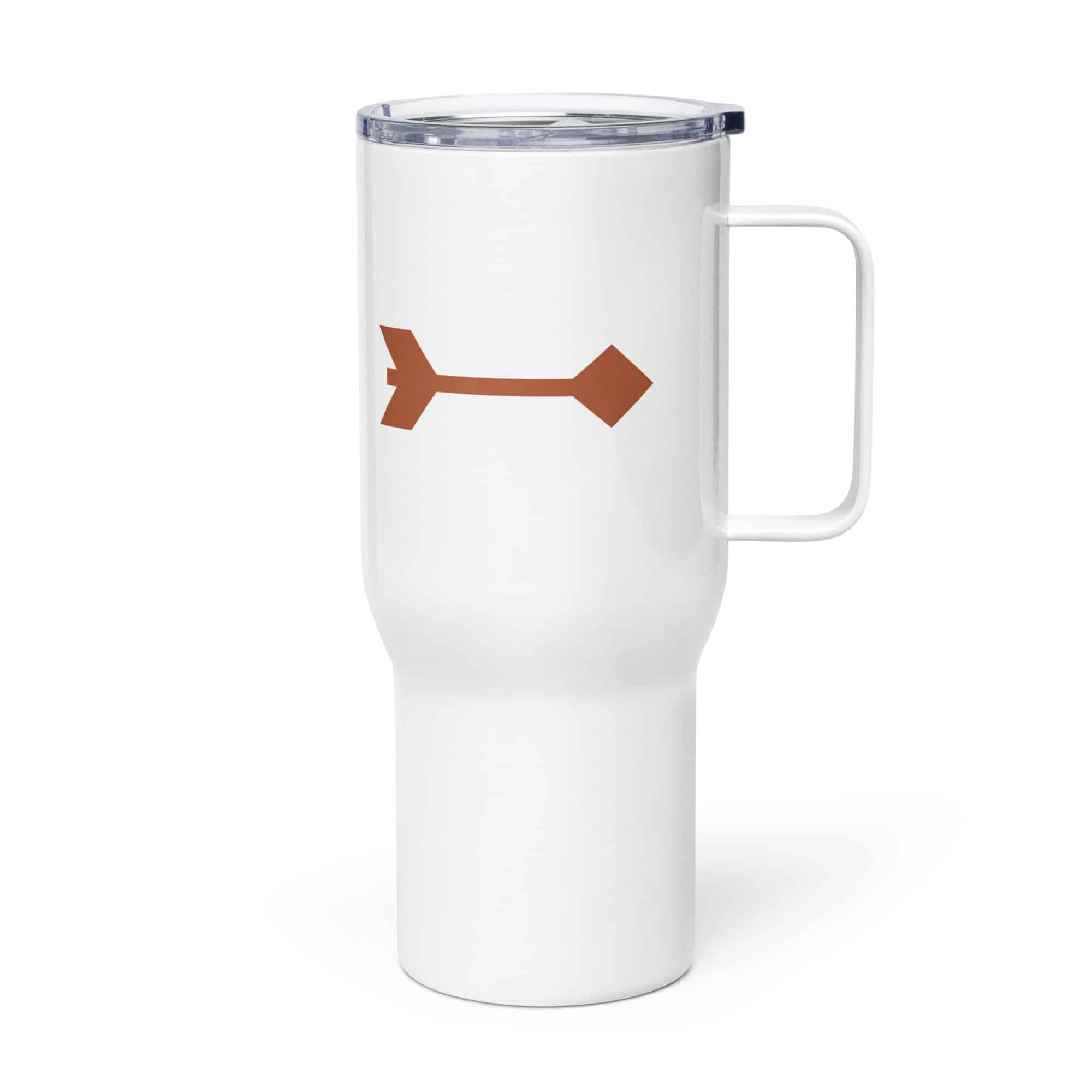 Terracotta Feather Shaft Arrow Travel Mug