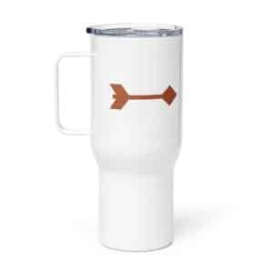 04 Feather Shaft Arrow Terracotta Travel Mug - 25 oz - Main