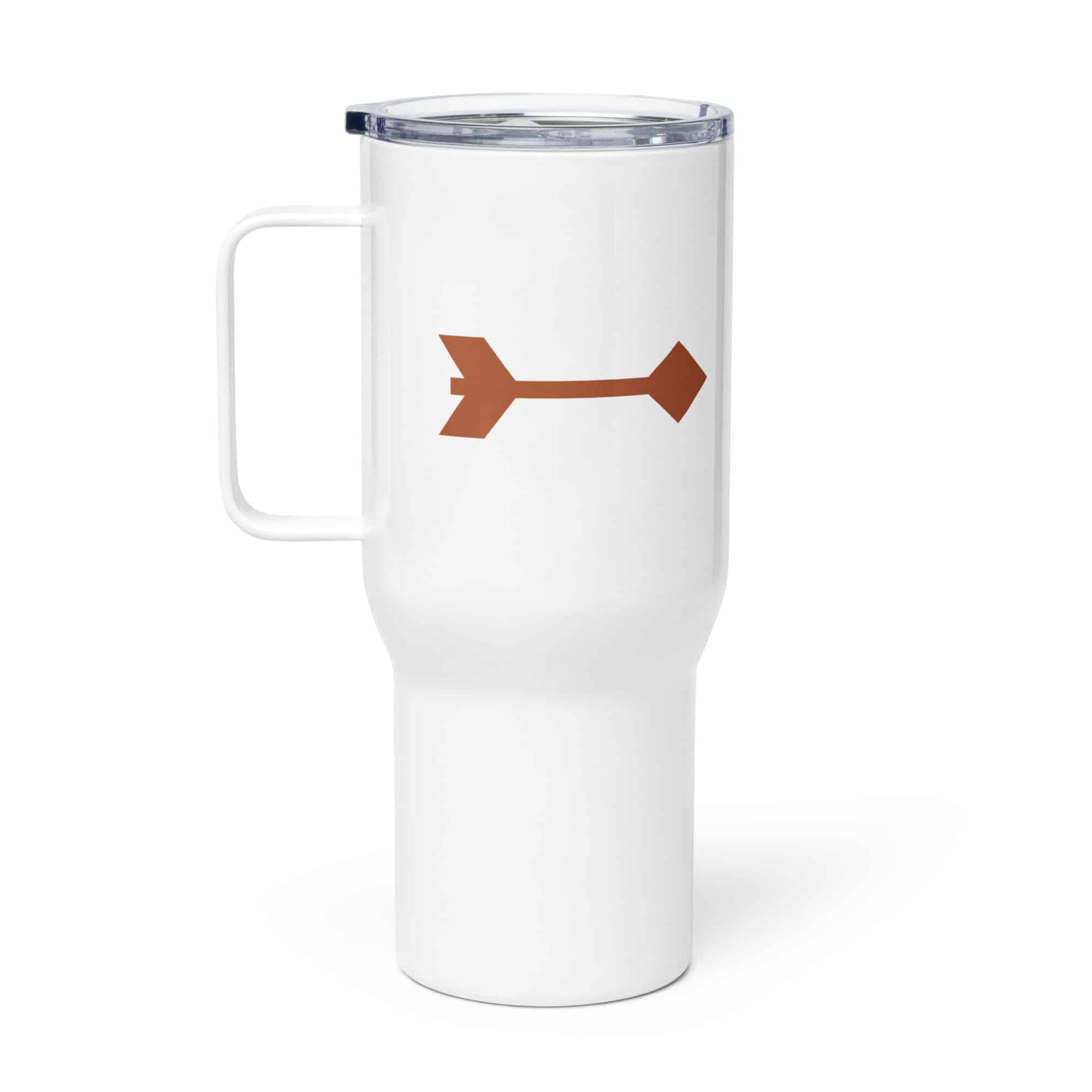 Terracotta Feather Shaft Arrow Travel Mug