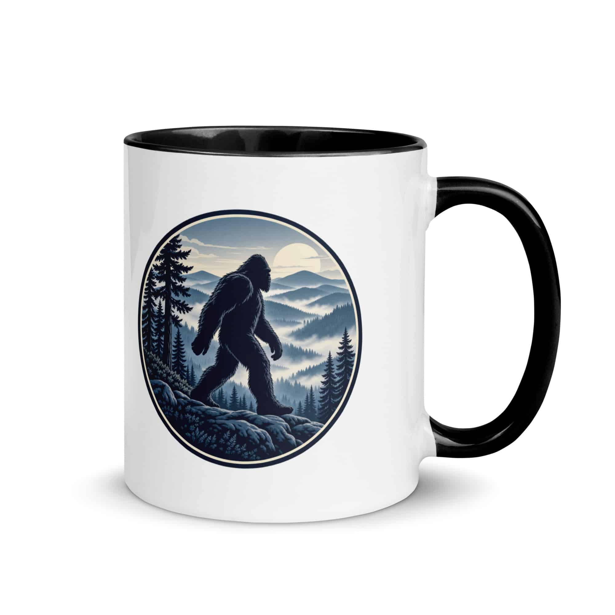 Smoky Ridge Wanderer Bigfoot Color Inside Mug