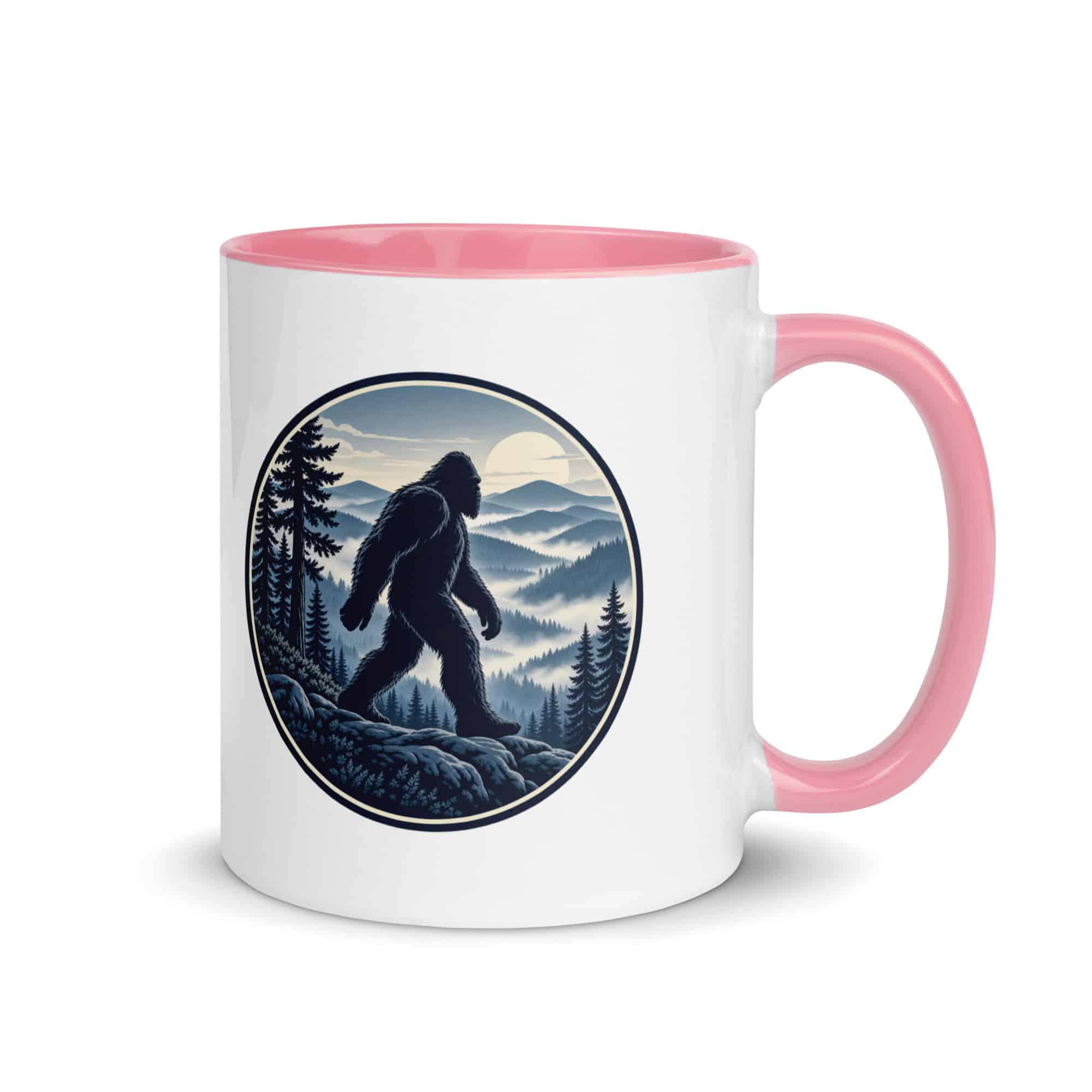 Smoky Ridge Wanderer Bigfoot Color Inside Mug