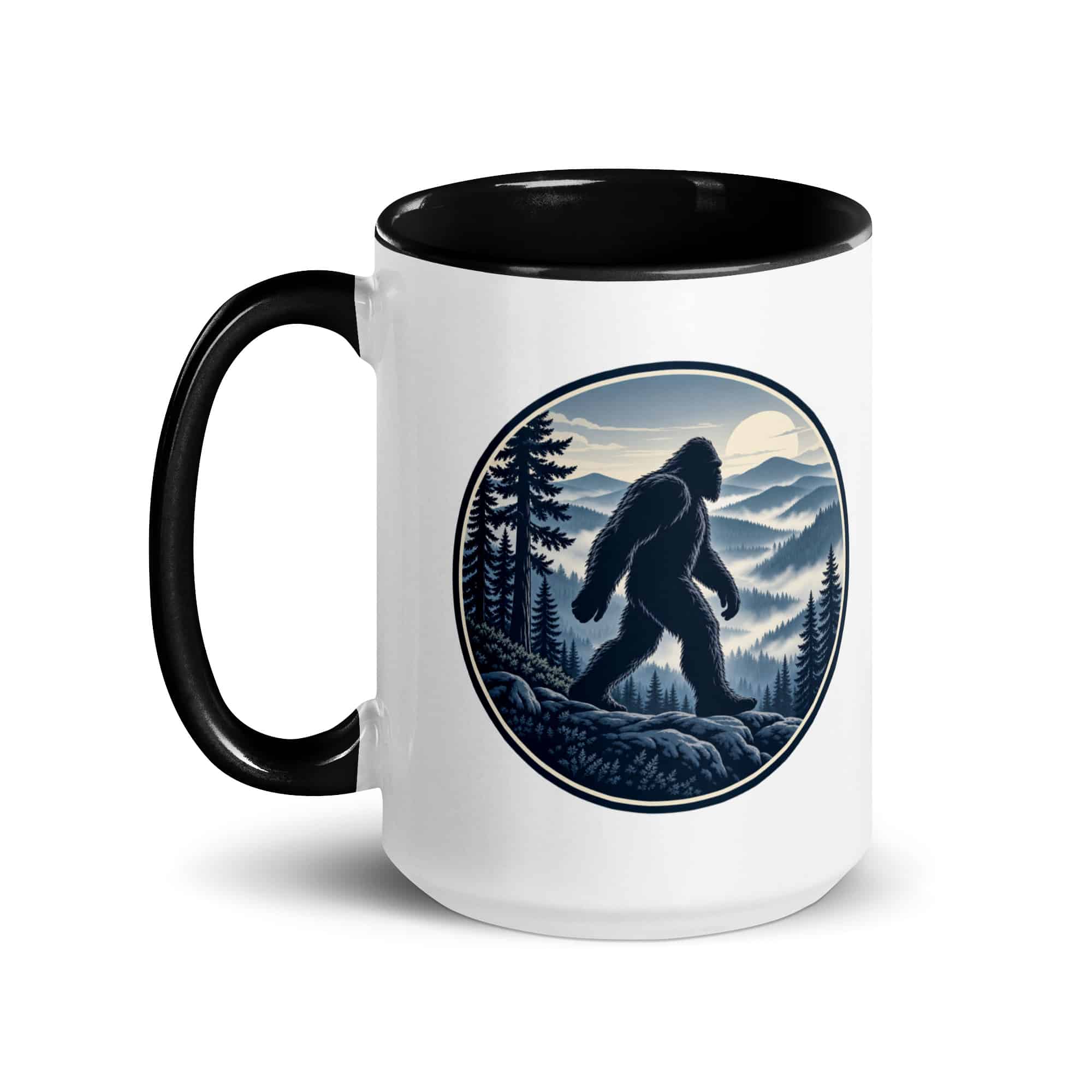 Smoky Ridge Wanderer Bigfoot Color Inside Mug