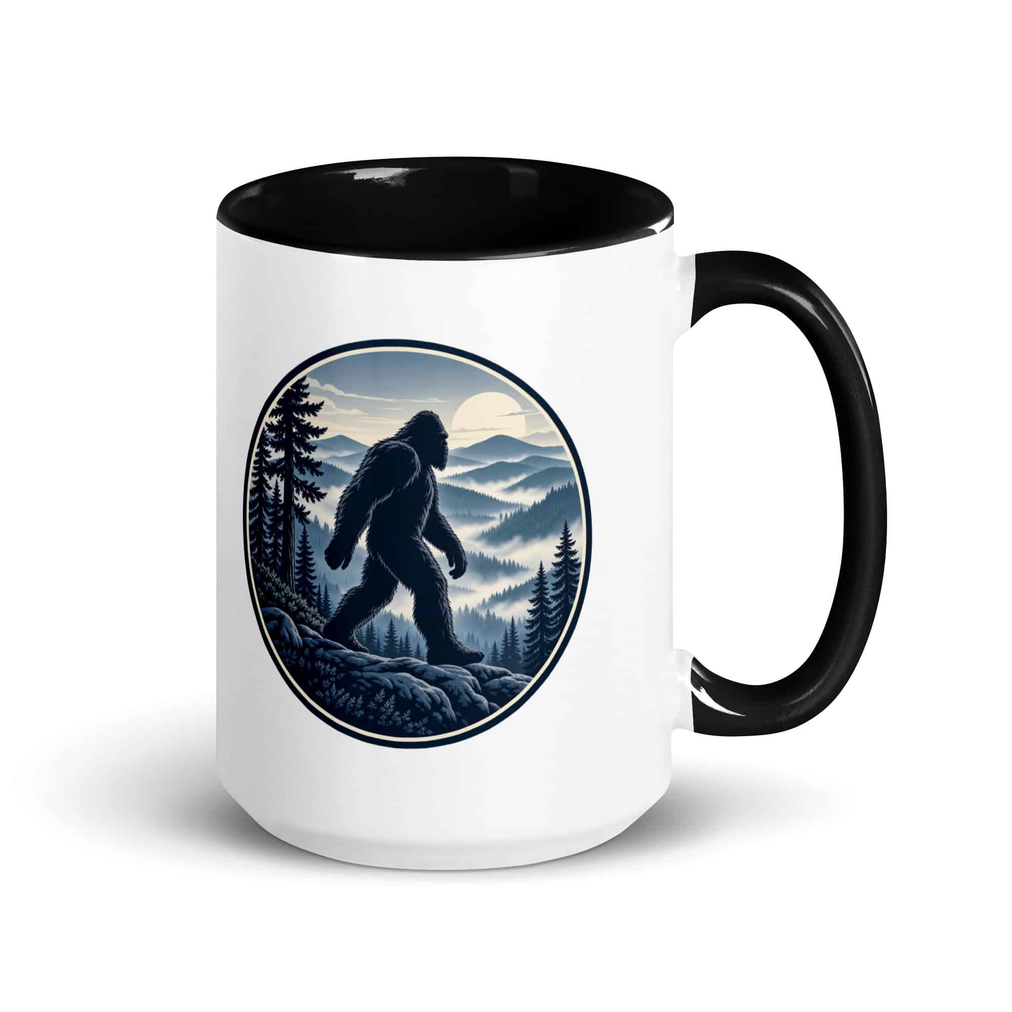 Smoky Ridge Wanderer Bigfoot Color Inside Mug