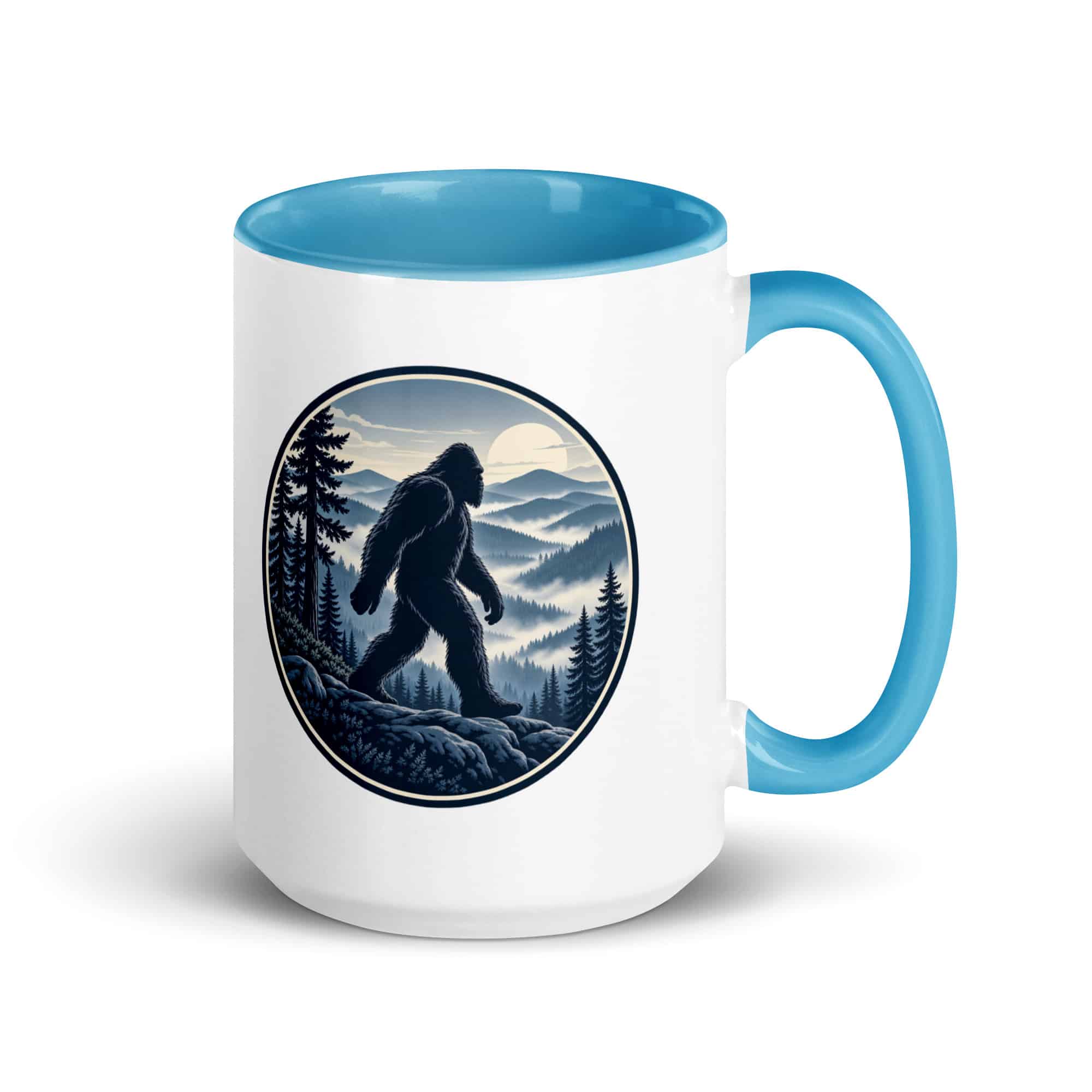 Smoky Ridge Wanderer Bigfoot Color Inside Mug