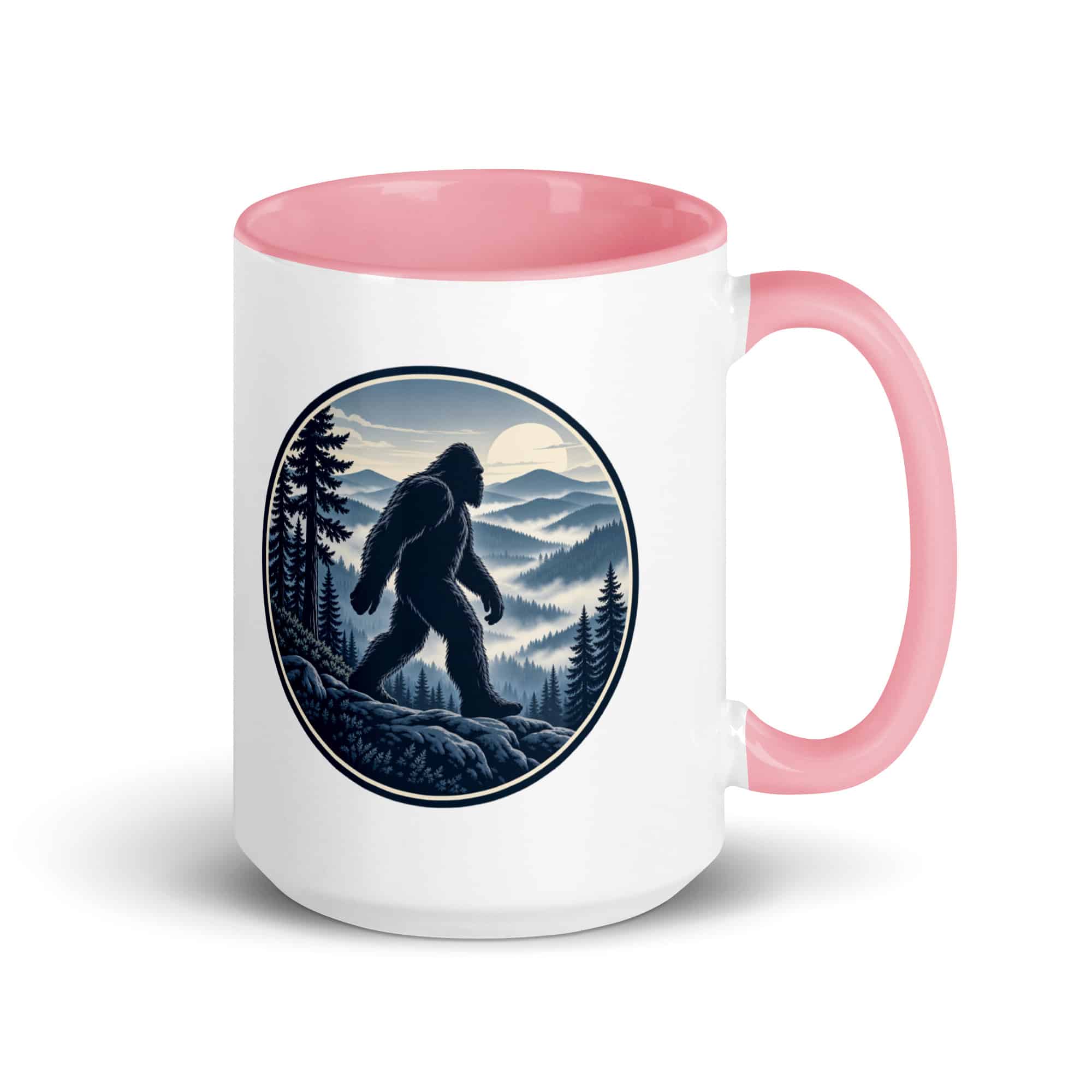 Smoky Ridge Wanderer Bigfoot Color Inside Mug