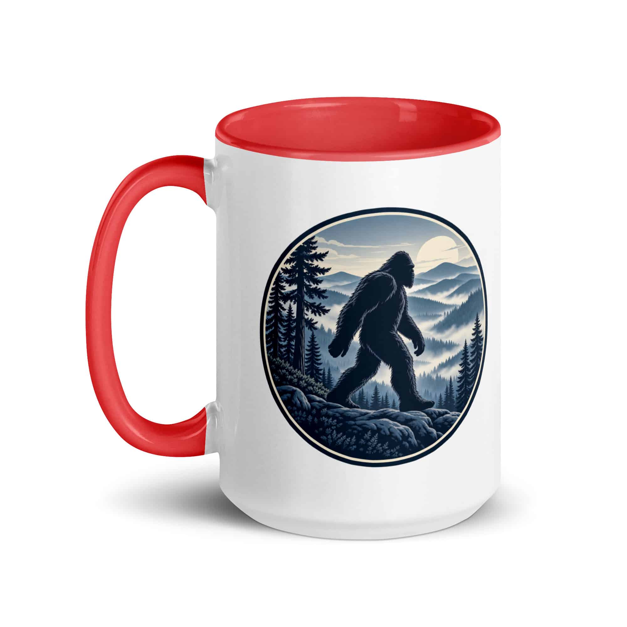 Smoky Ridge Wanderer Bigfoot Color Inside Mug
