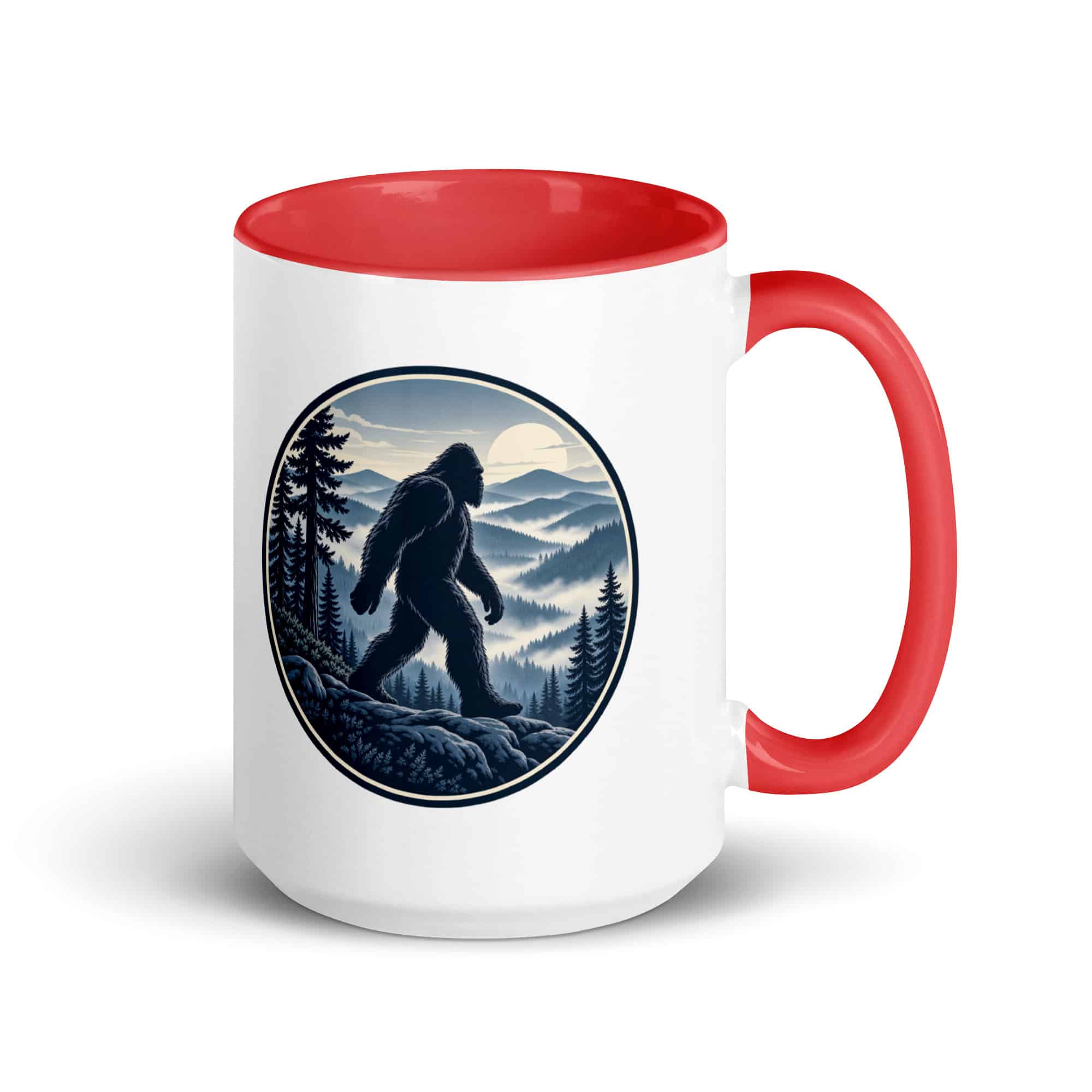 Smoky Ridge Wanderer Bigfoot Color Inside Mug