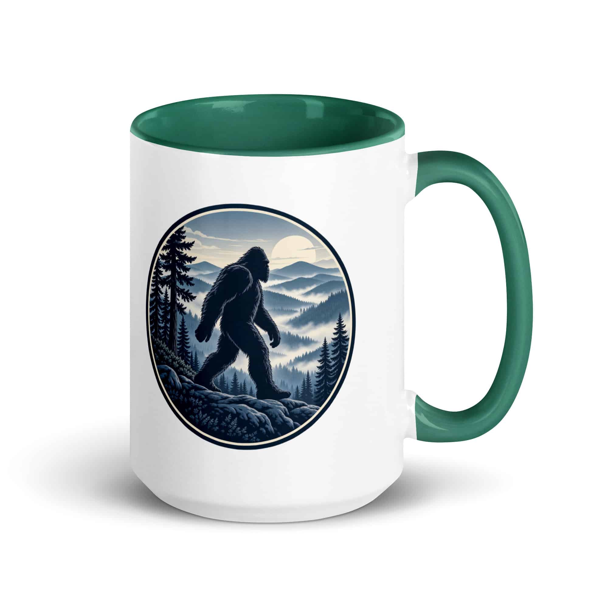 Smoky Ridge Wanderer Bigfoot Color Inside Mug