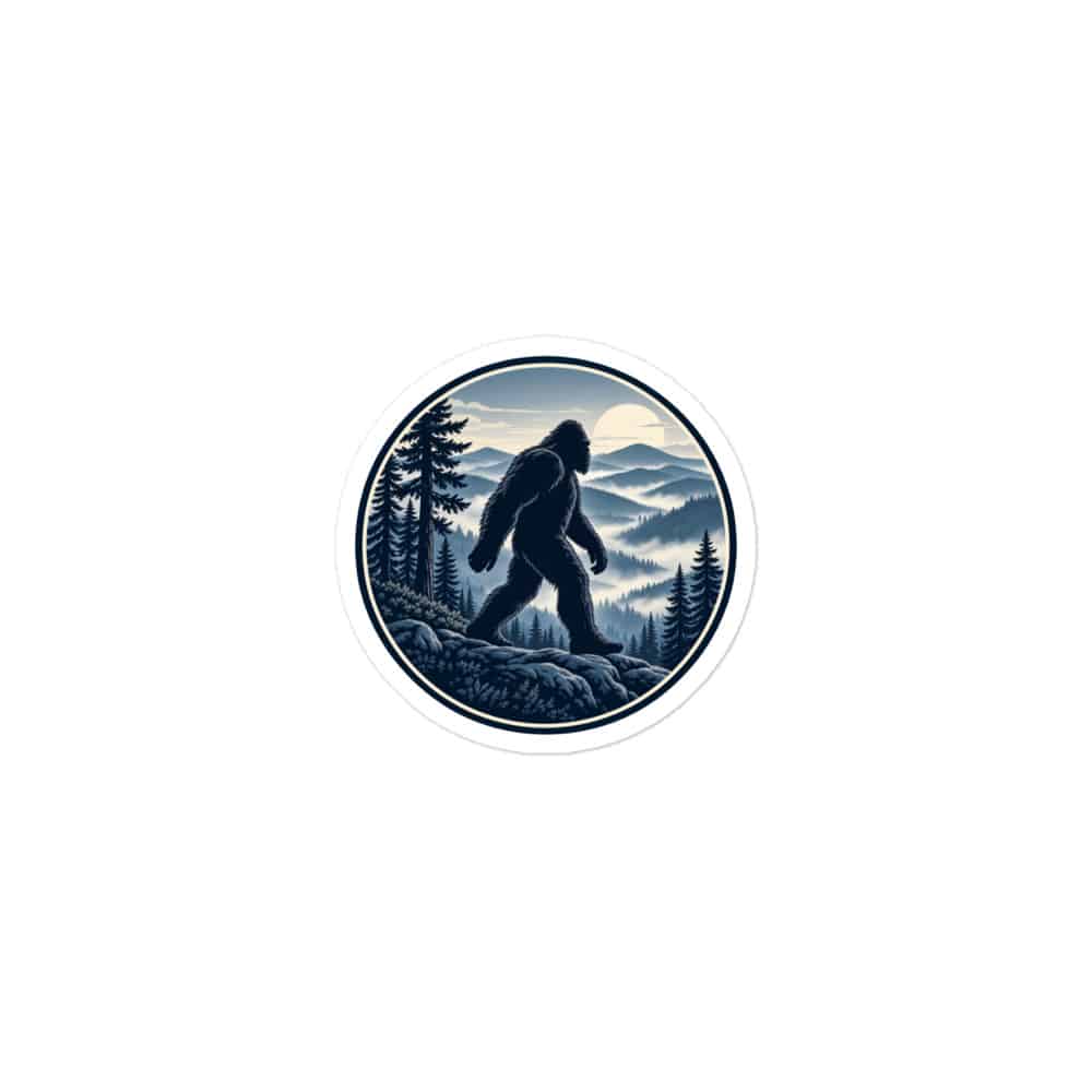Bigfoot Smoky Mountain Wanderer Vinyl Sticker