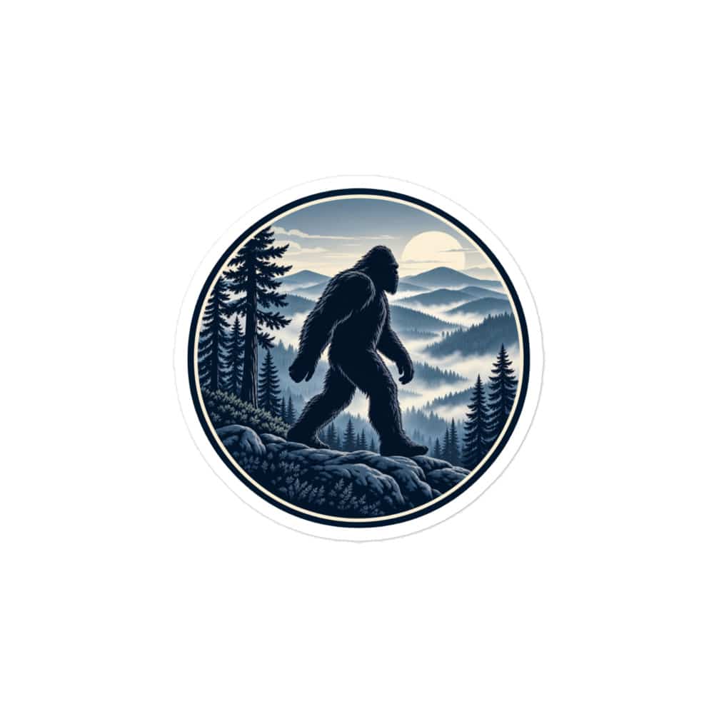 Bigfoot Smoky Mountain Wanderer Vinyl Sticker