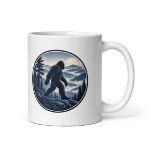 04 Smoky Ridge Wanderer White Ceramic Coffee Mug - 11 oz - Main