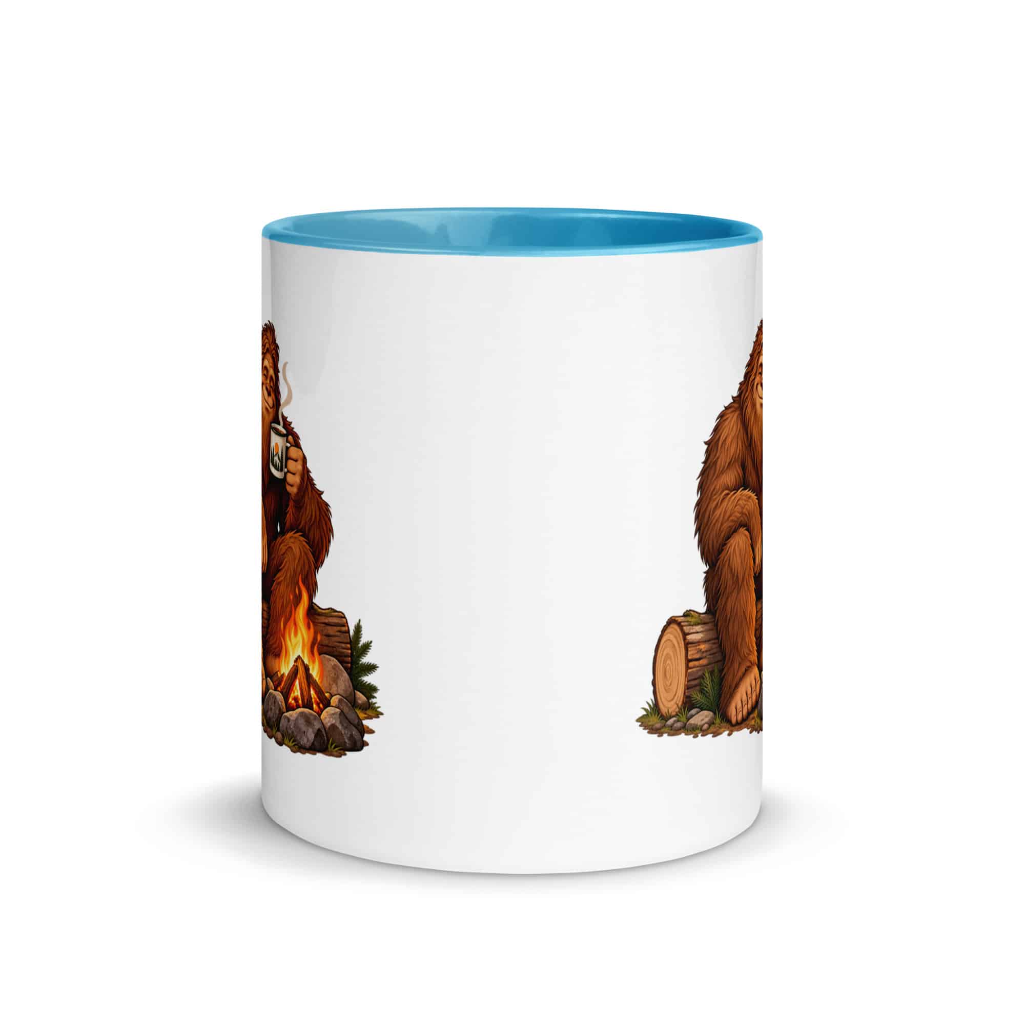 Camp Coffee Bigfoot Color Inside Mug