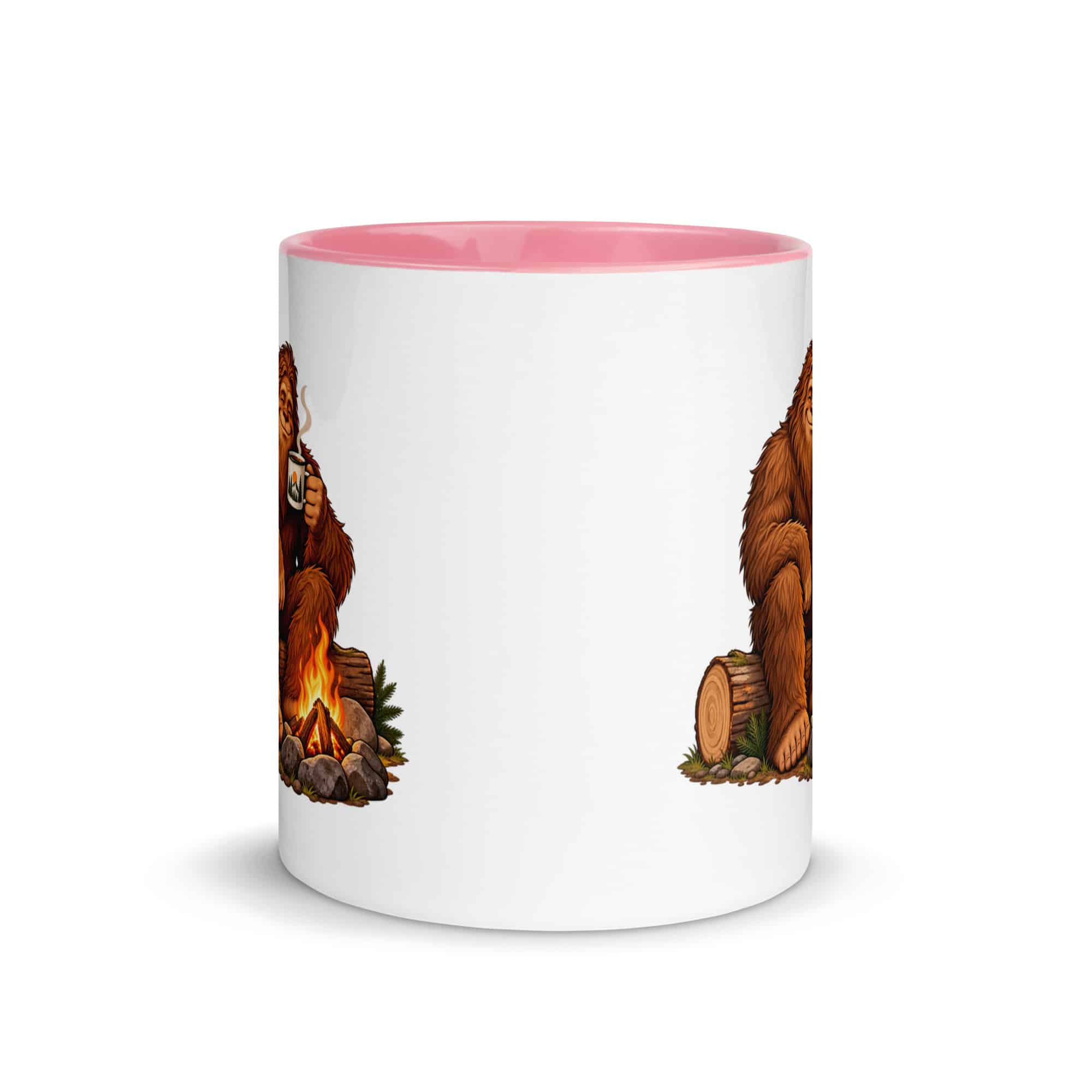 Camp Coffee Bigfoot Color Inside Mug