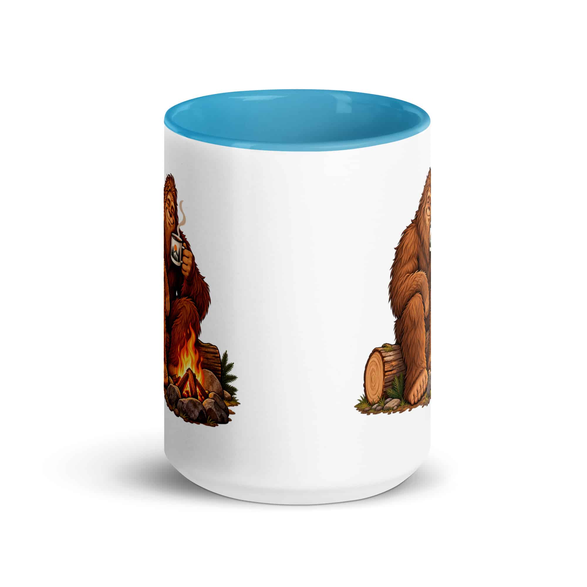Camp Coffee Bigfoot Color Inside Mug