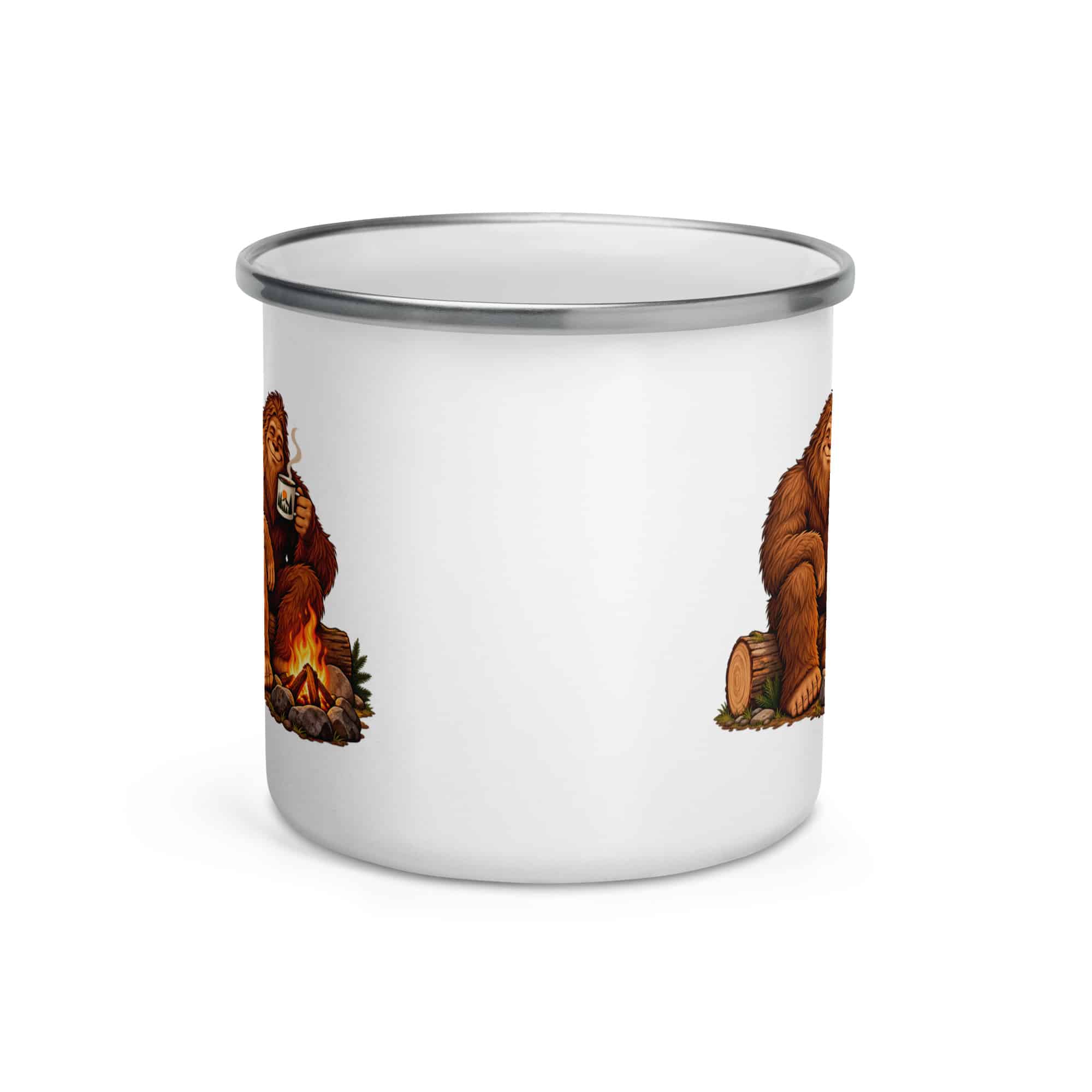 Bigfoot Campfire Coffee Enamel Camp Mug