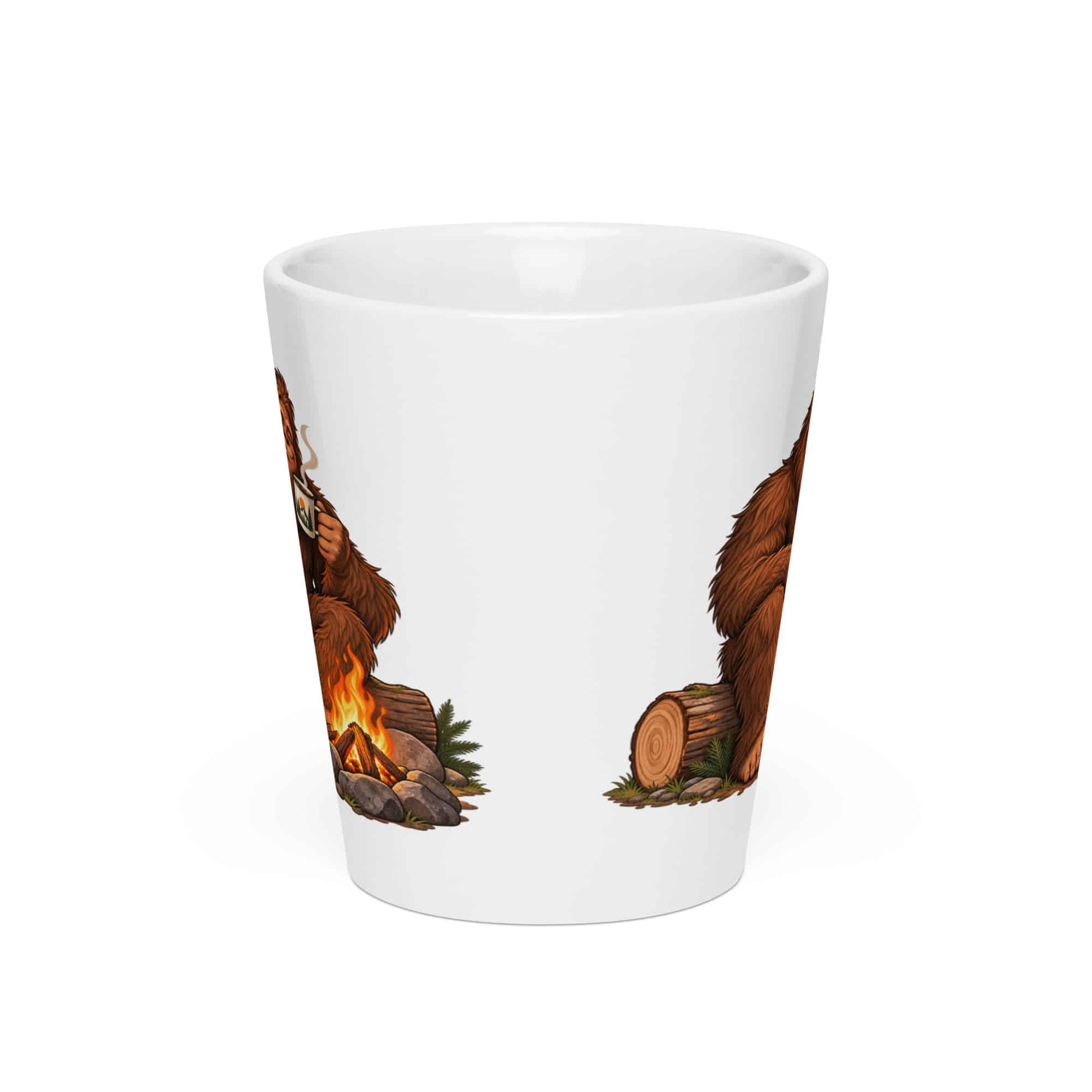 Bigfoot Campfire Coffee Latte Mug