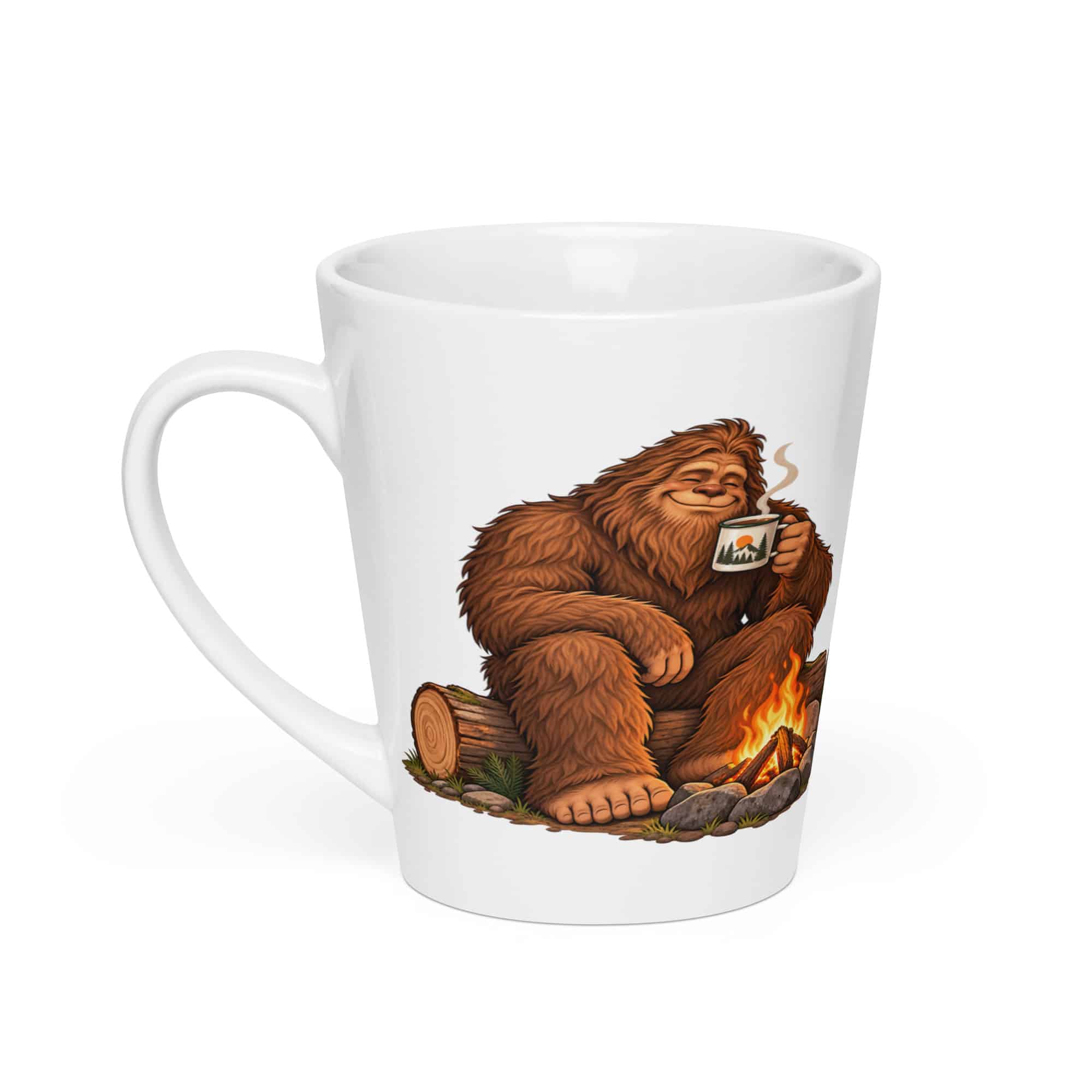 Bigfoot Campfire Coffee Latte Mug