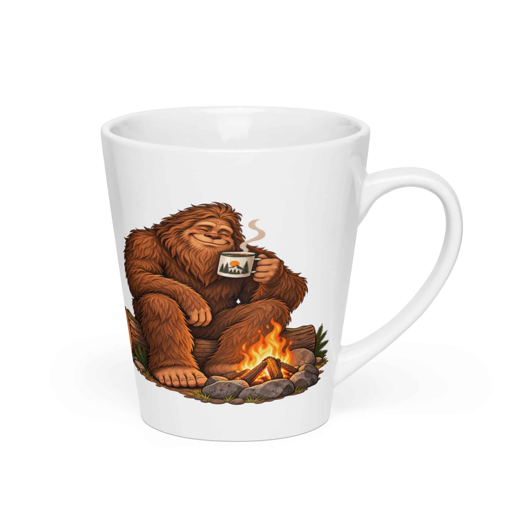 Bigfoot Campfire Coffee Latte Mug