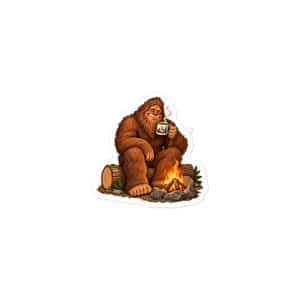 05 Camp Coffee Vinyl Sticker - 3x3 - Main