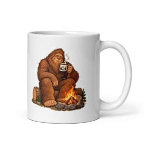 05 Camp Coffee White Ceramic Coffee Mug - 11 oz - Main