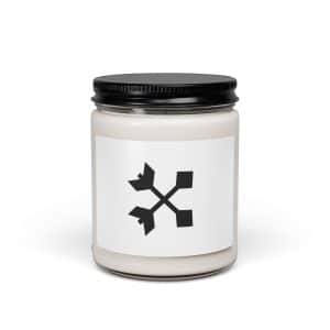 05 Crossed Feather Arrows Black Soy Wax Candle - 9oz - Main