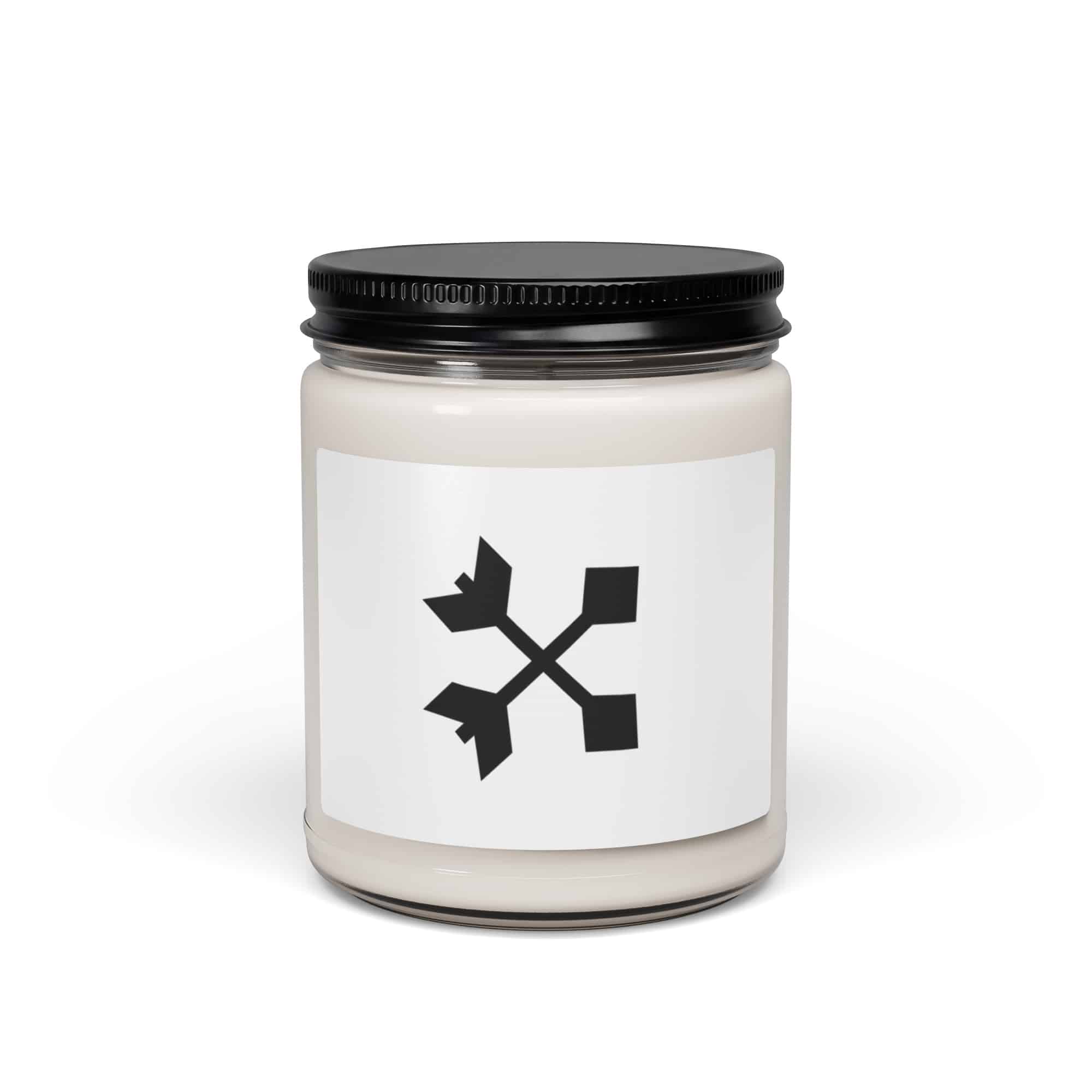 Black Crossed Feather Arrows Candle