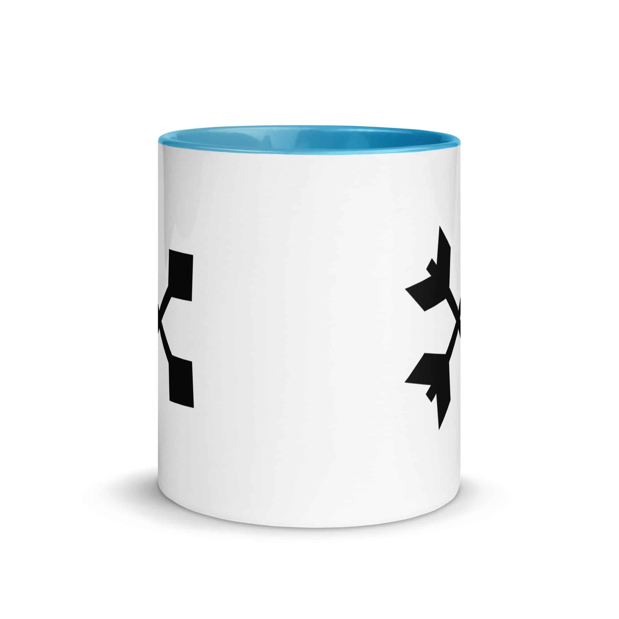 Black Crossed Feather Arrows Color Inside Mug
