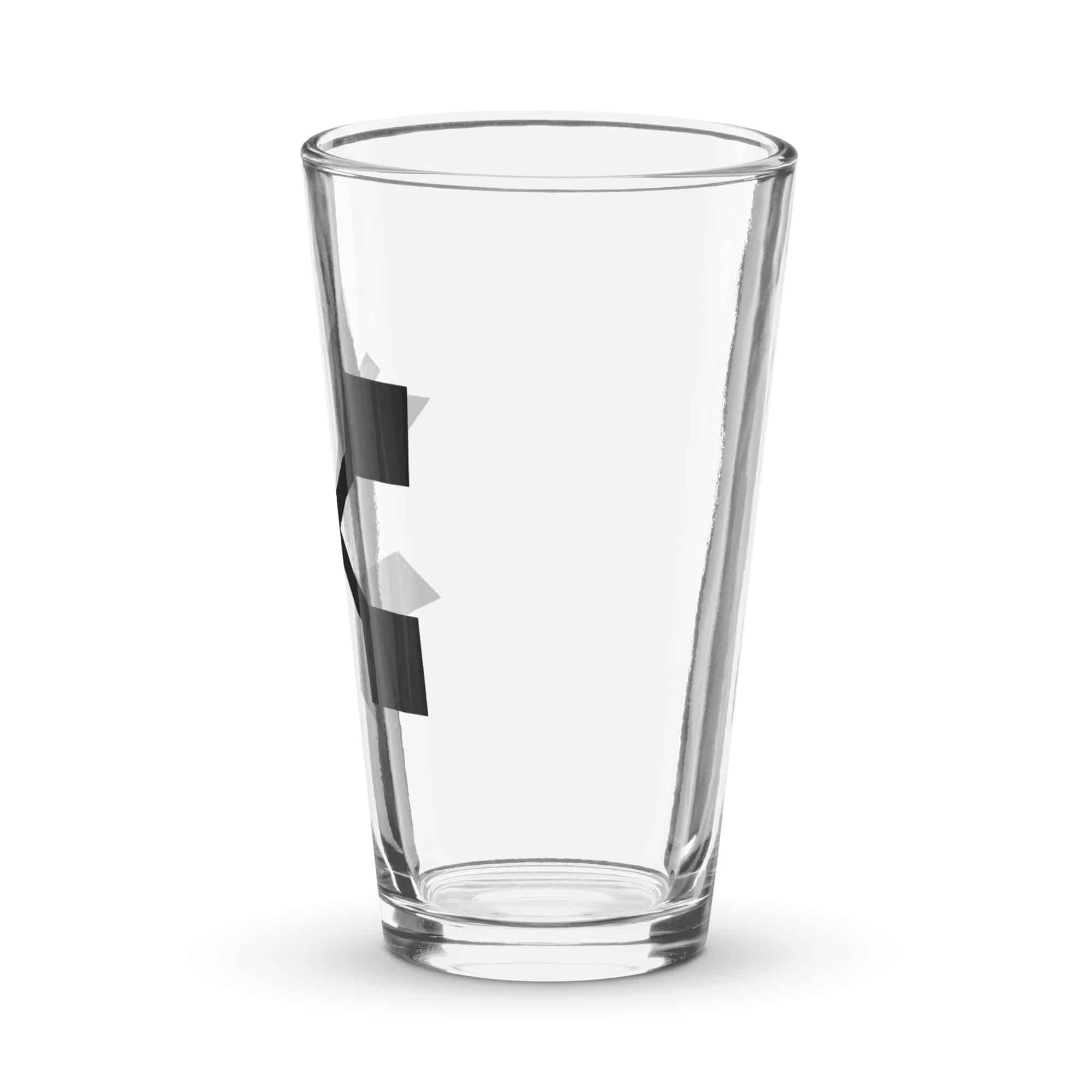 Black Crossed Feather Arrows Pint Glass